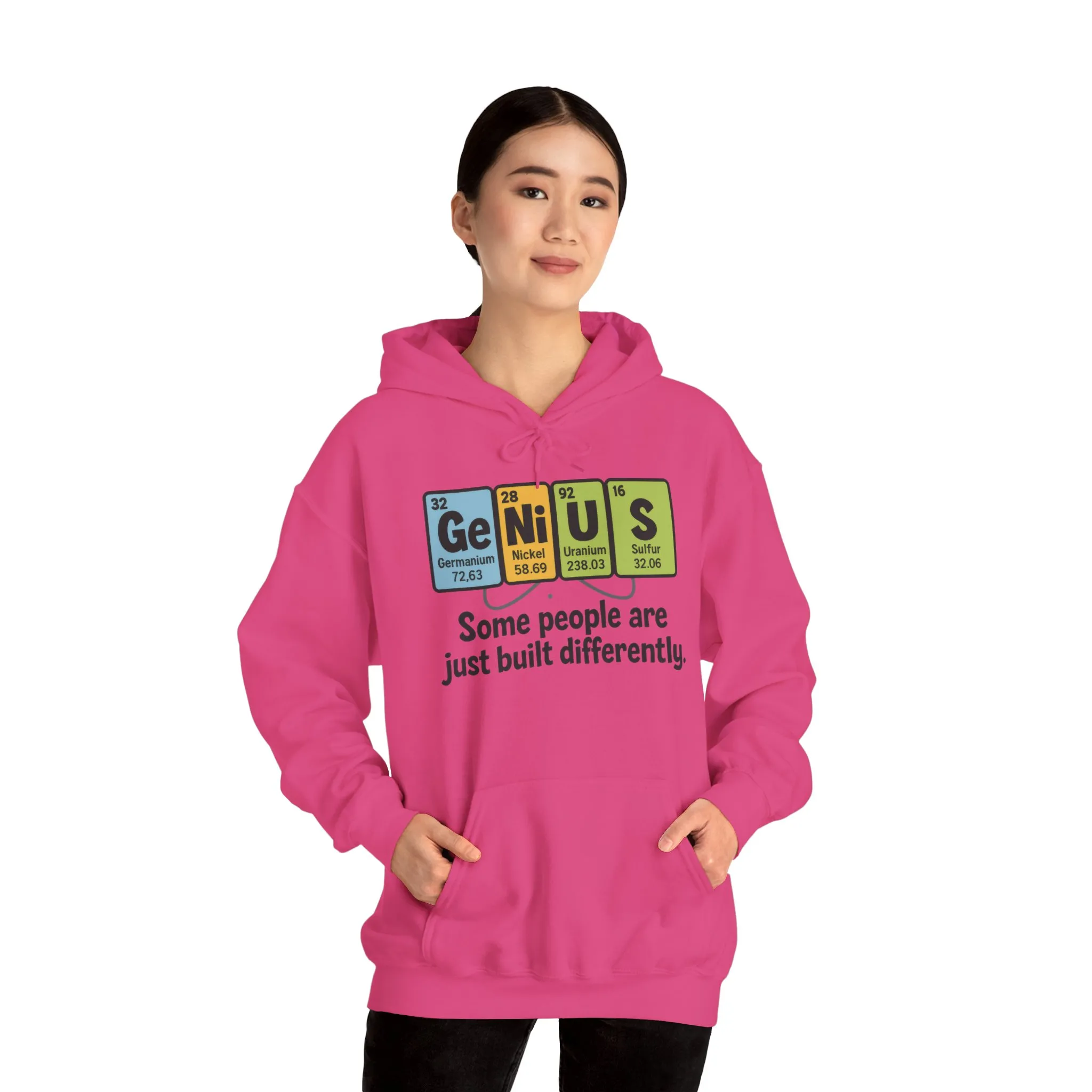 Funny Womens Genius Hoodie, Periodic Table Science Pullover, Nerdy Chemistry Sweatshirt for Her, Science Lover Apparel, Funny Chemistry Gift - Image 21