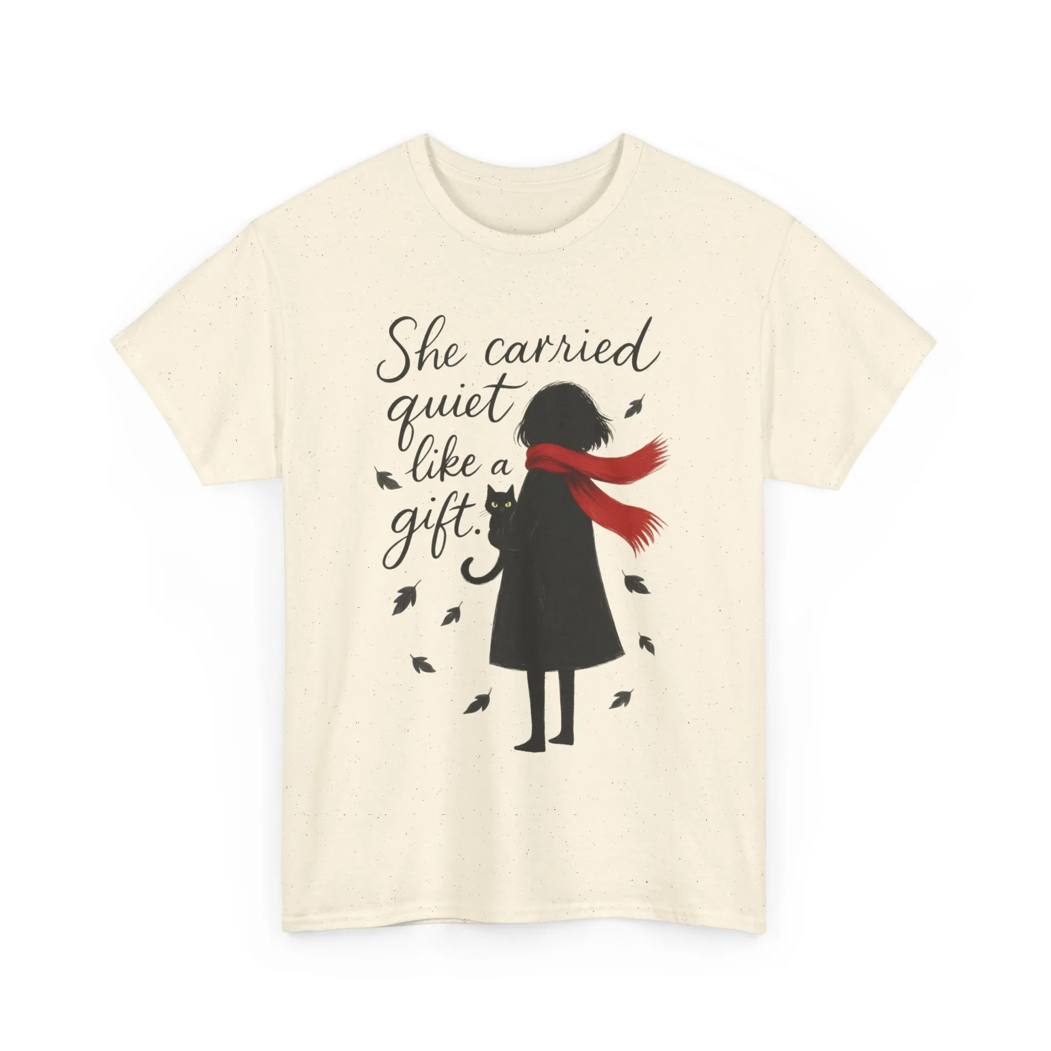 Cat Lover Womens T-Shirt, Whimsical Hand-Drawn Illustration Tee, Artistic Minimalist Gift for and Introverts, Cute Animal Apparel - Image 34