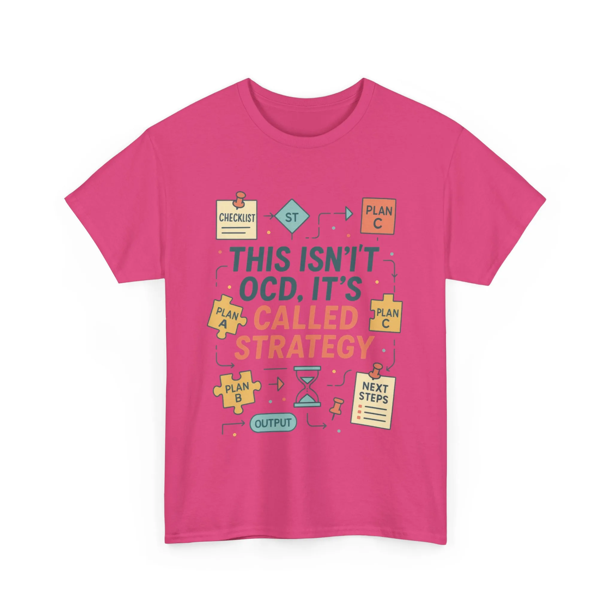 Funny Womens Strategy T-Shirt, This Isnt OCD Its Called Strategy, Planner Girl Gift Tee, Gift for Strategists, Office Humor Top - Image 34