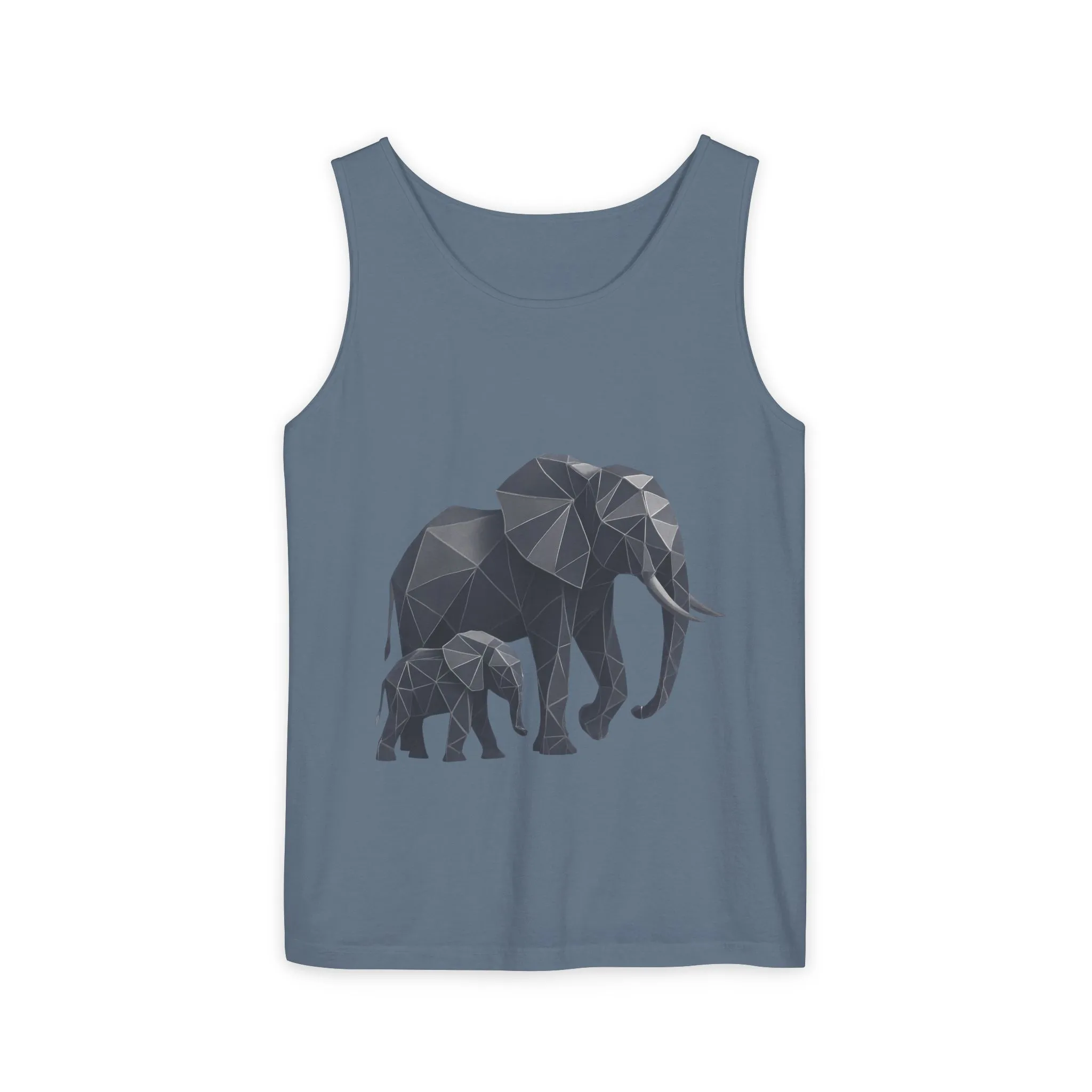Elephant Family Unisex Tank Top, Animal Lover Gift, Casual Wear, Summer Essentials, Eco-Friendly Apparel, Wildlife Shirt - Image 11
