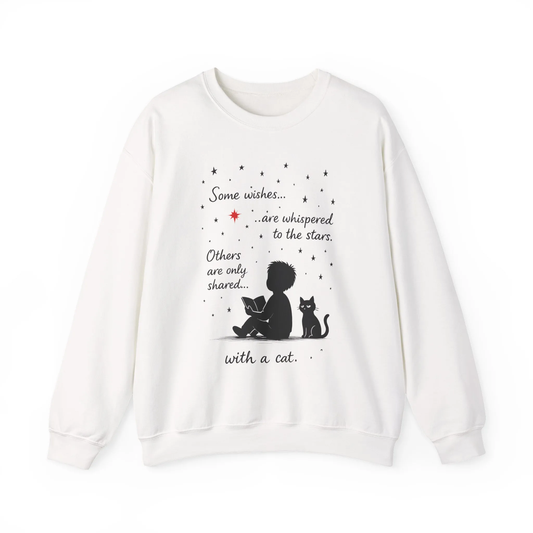 Cozy Cat-Inspired Crewneck Sweatshirt - Literary Lover Gift, Womens Layer, Cat Enthusiast Apparel, Thoughtful Gift for Cozy Nights - Image 4