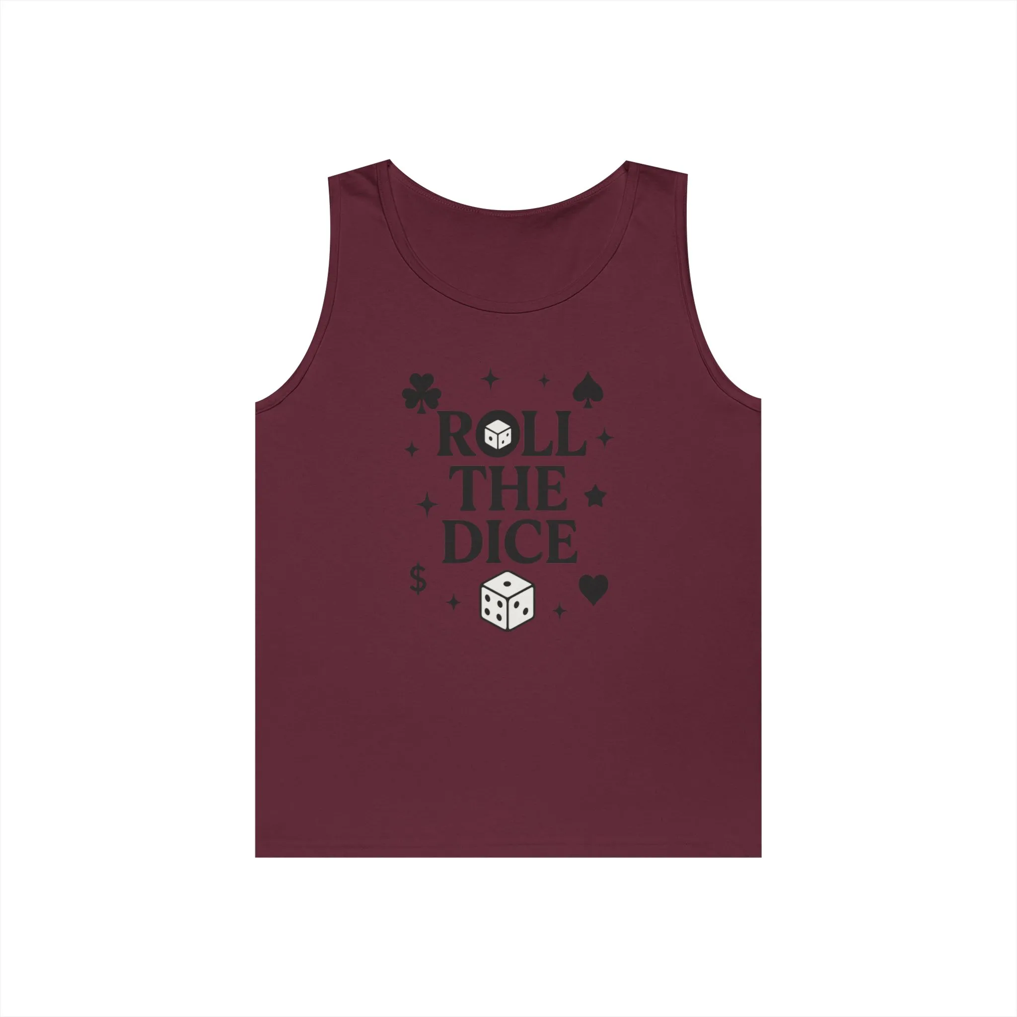 Playful Dice Tank Top, Mens Heavy Cotton Gaming Apparel, Casual Wear, Party Outfit, GYM Lover Gift, Summer Essential - Image 10