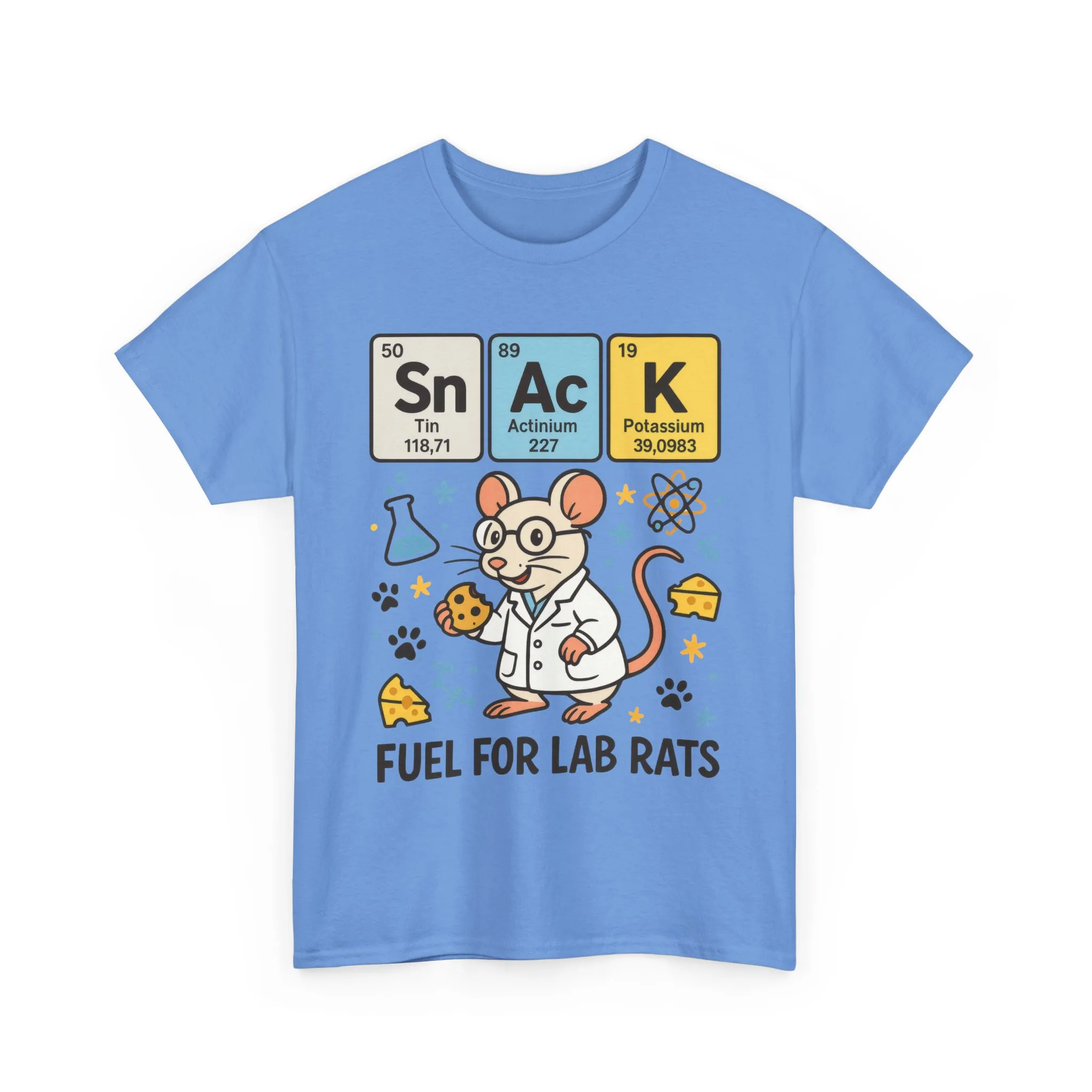Funny Womens Science T-Shirt,Periodic Table Tee, Fuel for Lab Rats Nerdy Shirt, Gifts for STEM Lovers, Quirky Science Apparel - Image 13