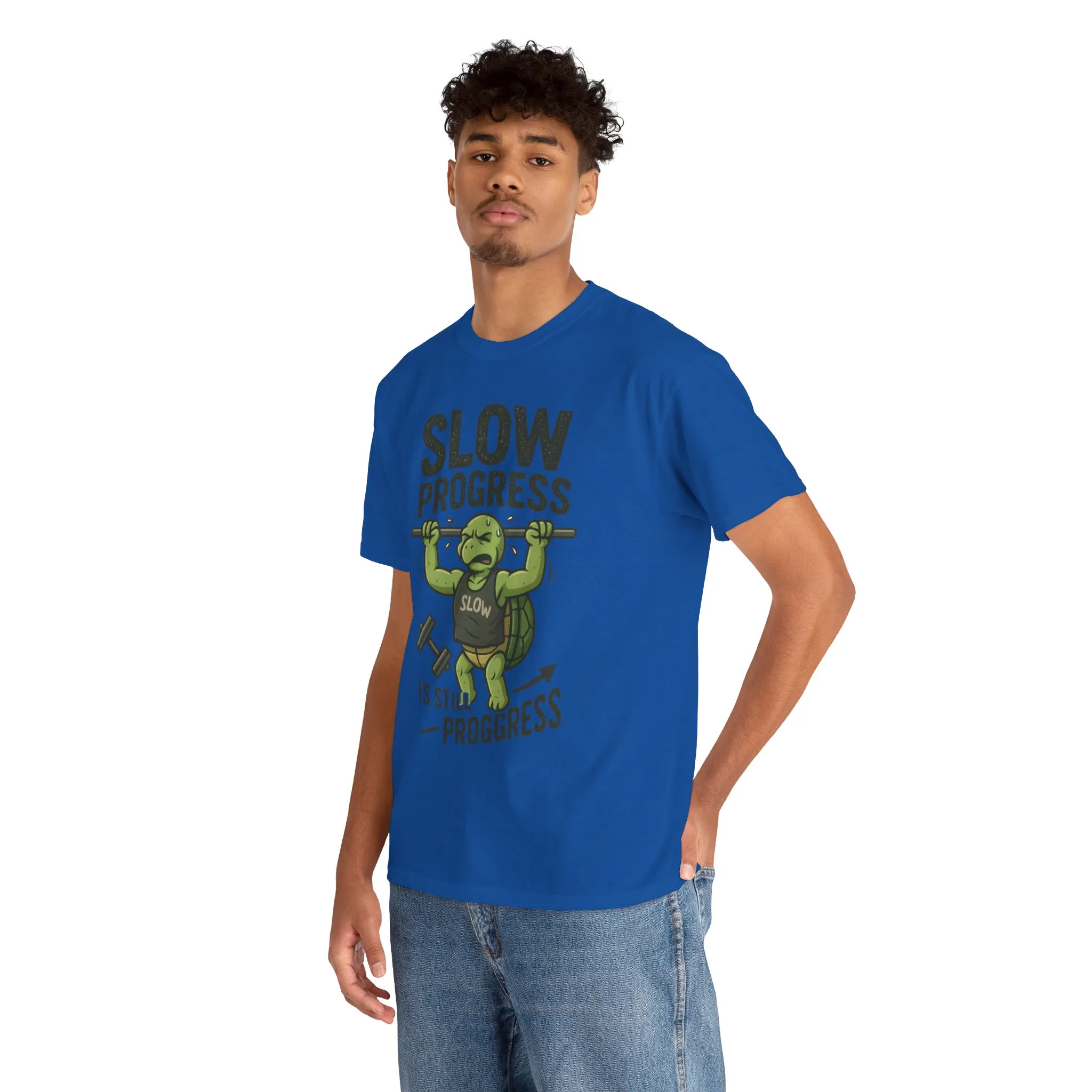 Slow Progress Gym Shirt, Funny Turtle Workout Tee for Men, Motivational Fitness Gift, Humor T-Shirt, Unisex Activewear, Workout Gift - Image 27