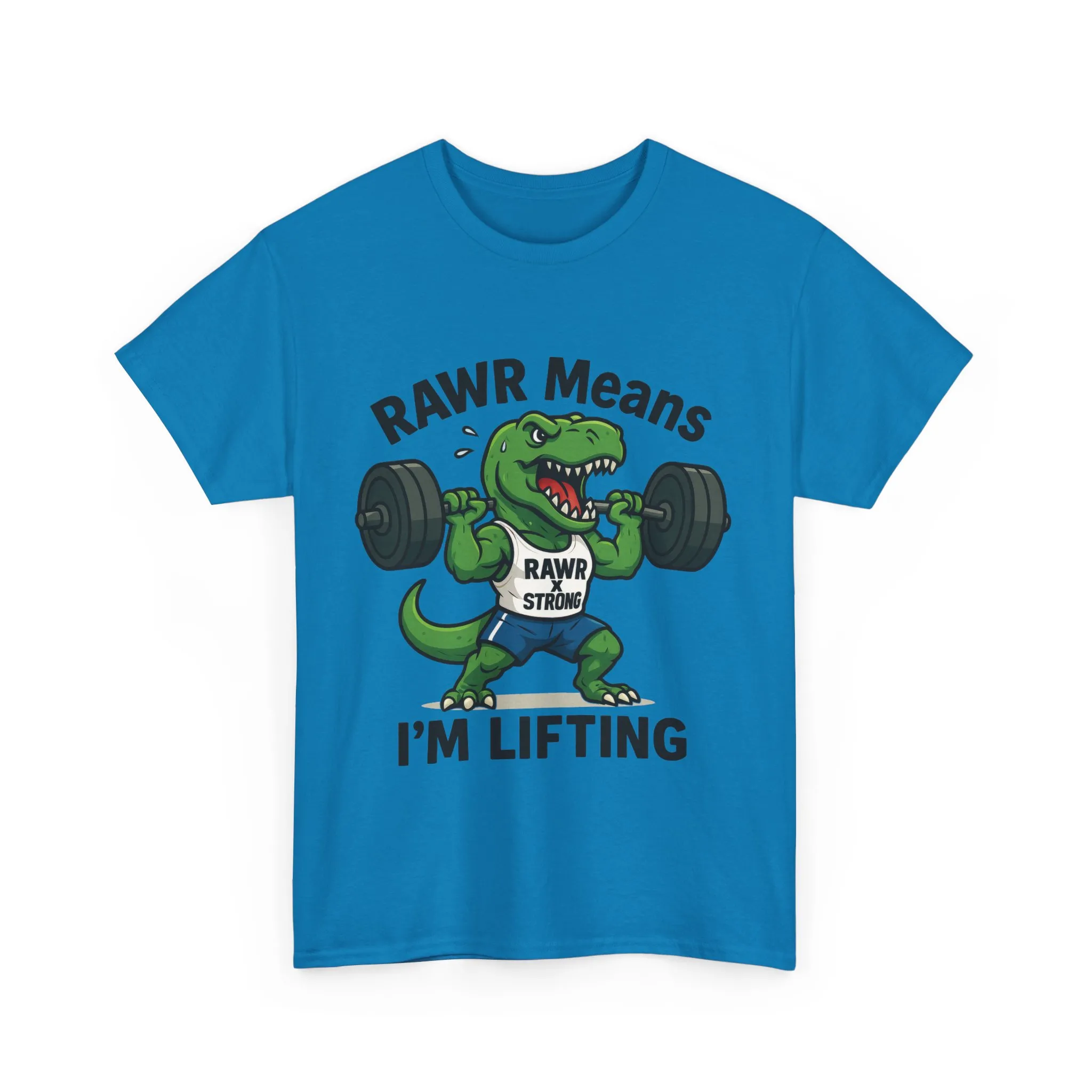 RAWR Gym Shirt for Men, Funny Dinosaur Lifting Tee, Workout Dino Fitness Gift, Barbell Humor Shirt, Motivational T-Shirt, Activewear - Image 34