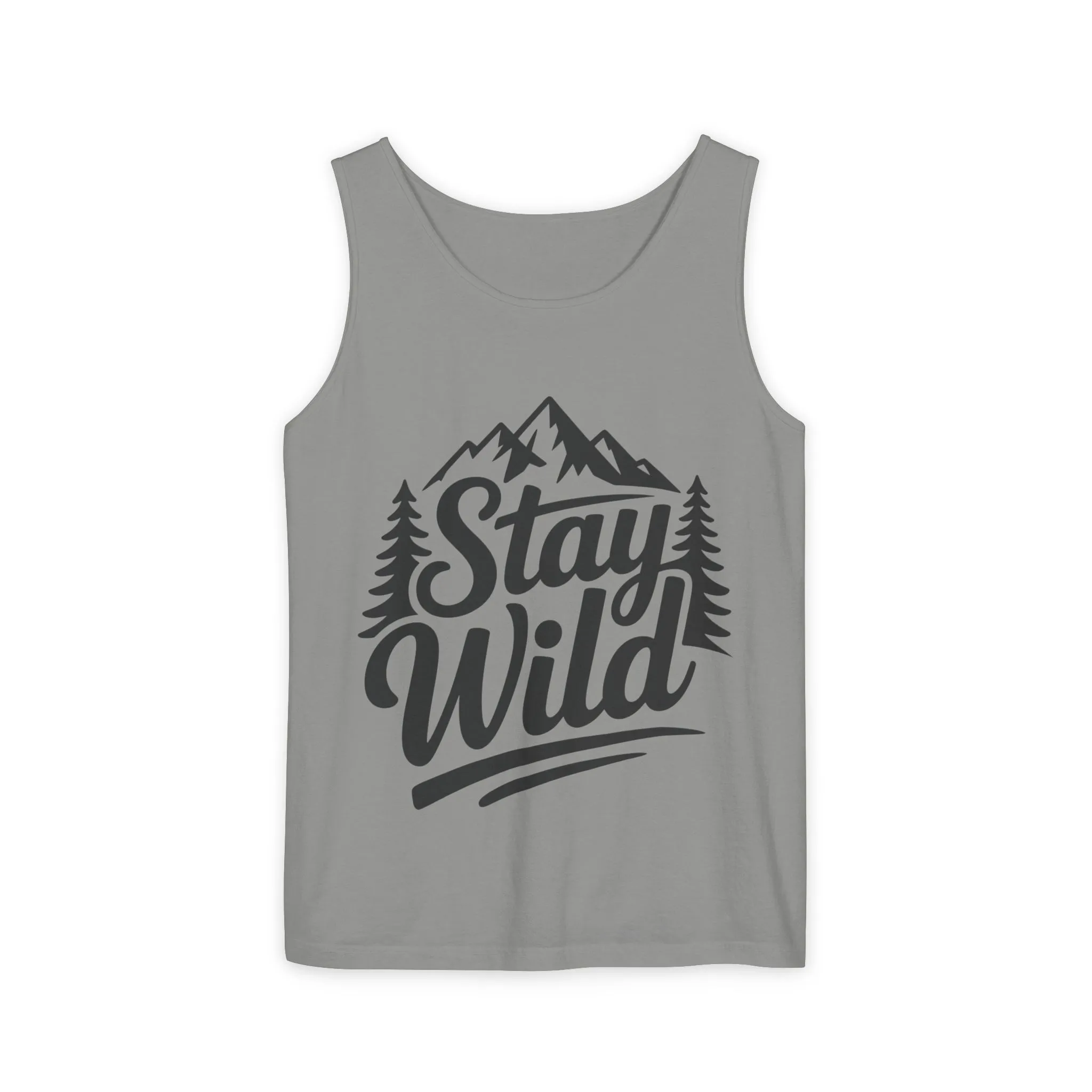 Stay Wild Garment-Dyed Mens Tank Top, Boho Summer Top, Adventure Shirt, Nature Lover Apparel, Gift for Hikers, Outdoor Clothing - Image 43
