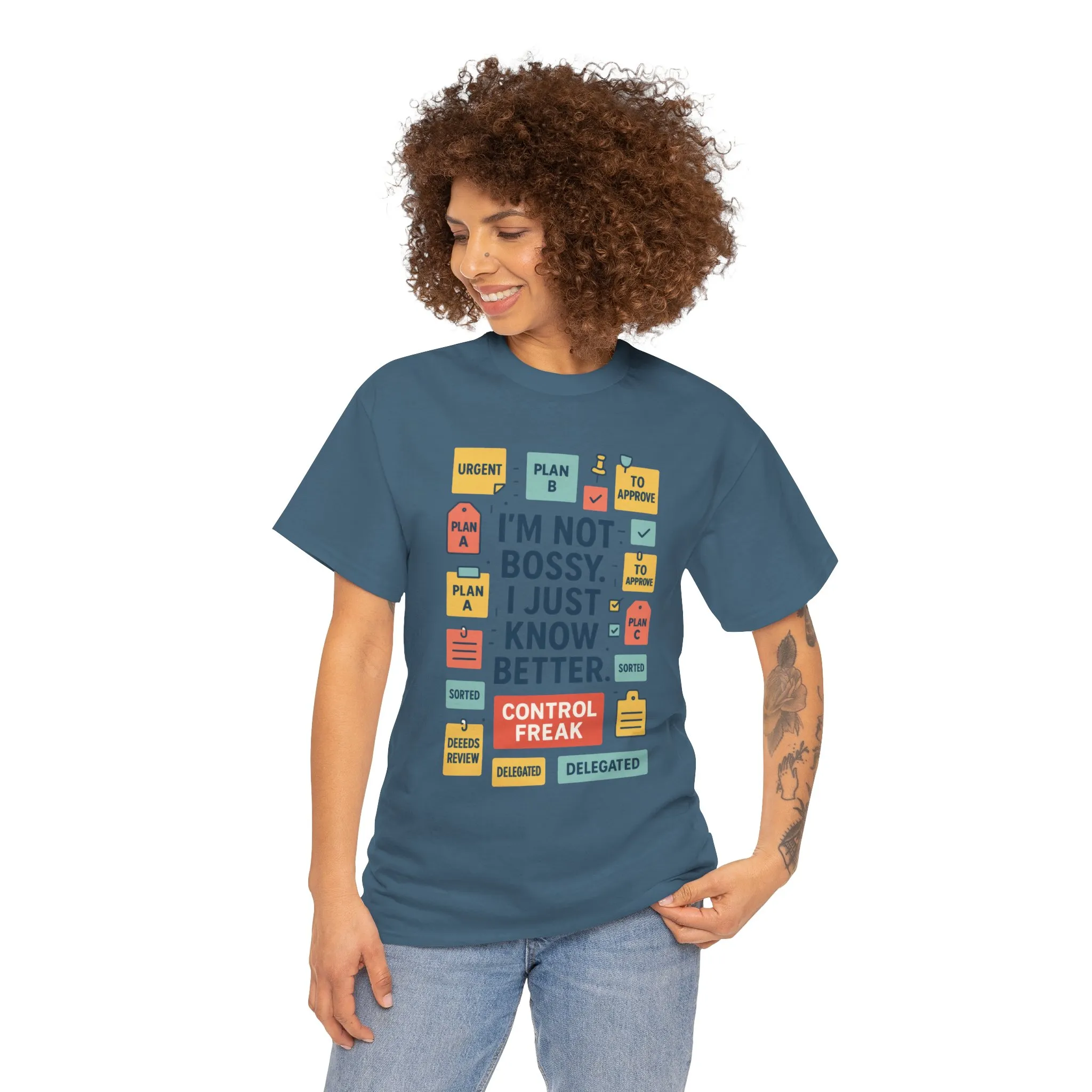 Funny Women's Control Freak T-Shirt, Bold Sarcastic Tee for Her, Funny Women's Cotton T-Shirt for Bossy Friends, Gifts, Self-Expression - Image 32