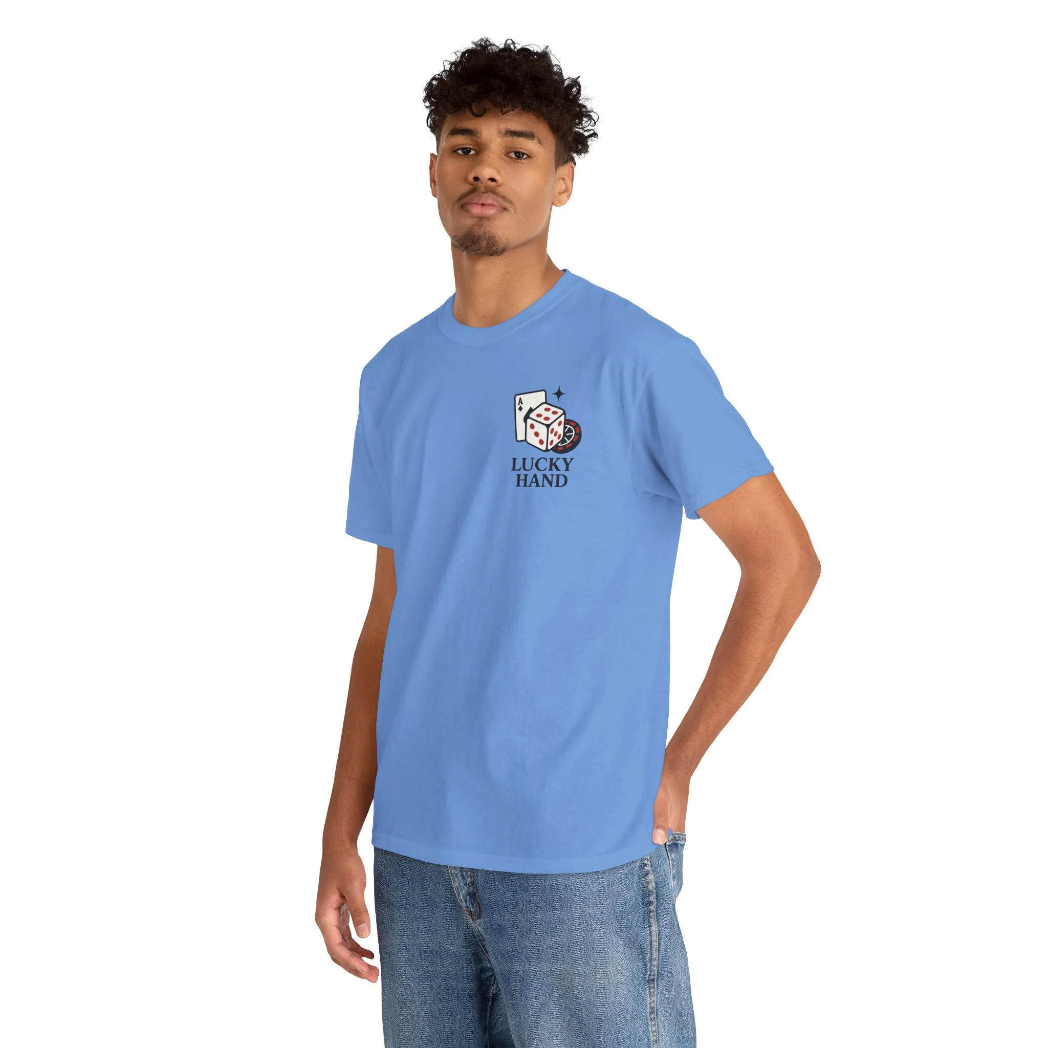 Lucky Hand Unisex Heavy Cotton Tee, Casino T-Shirt, Gambler Gift, Gambling Humor Tee, Playful Gaming Apparel, Lucky Shirt, Slot Machine Tee - Image 43