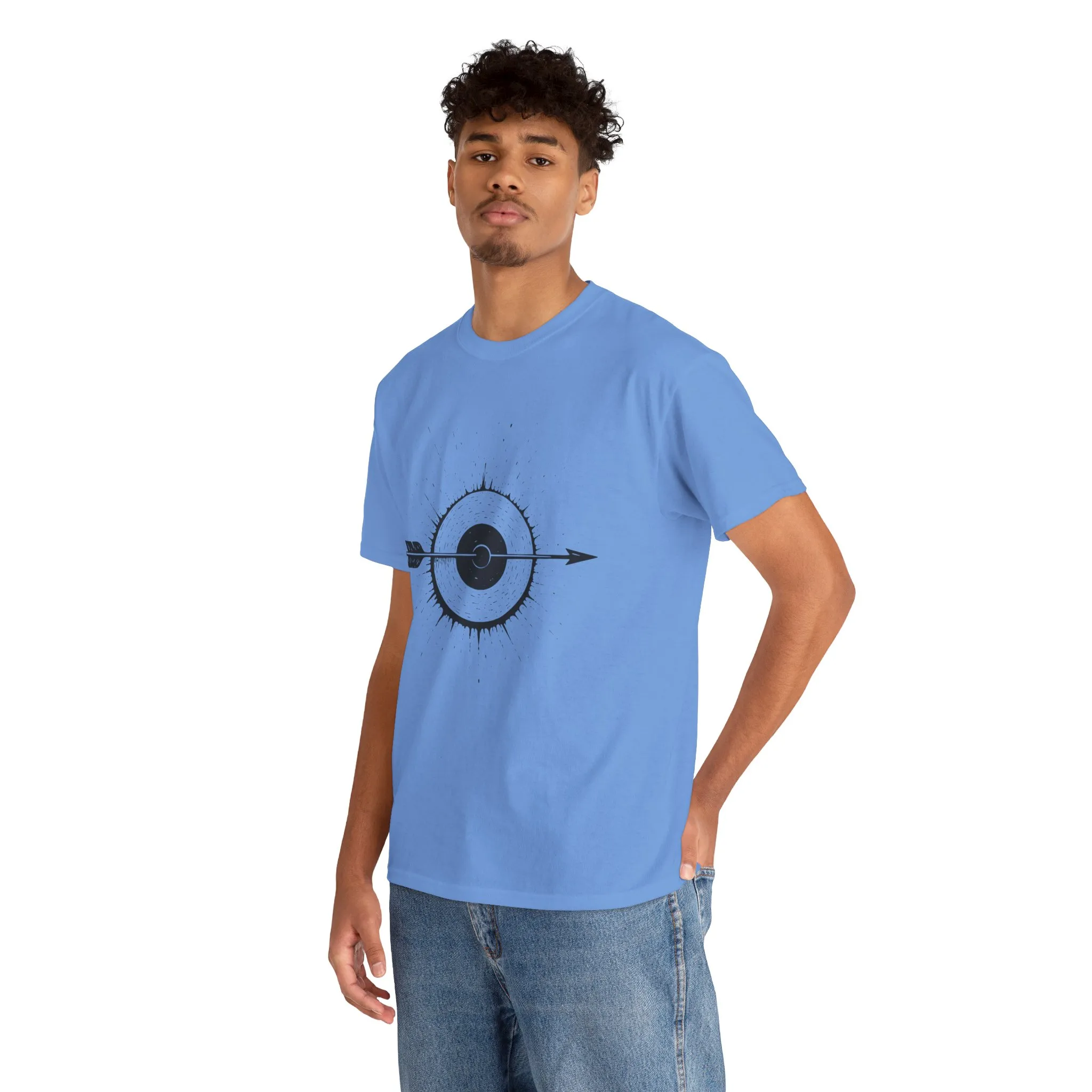 Artistic Arrow Graphic Unisex Cotton Tee, Motivational Shirt, Casual Wear, Gift for Him/Her, Trendy Fashion - Image 36