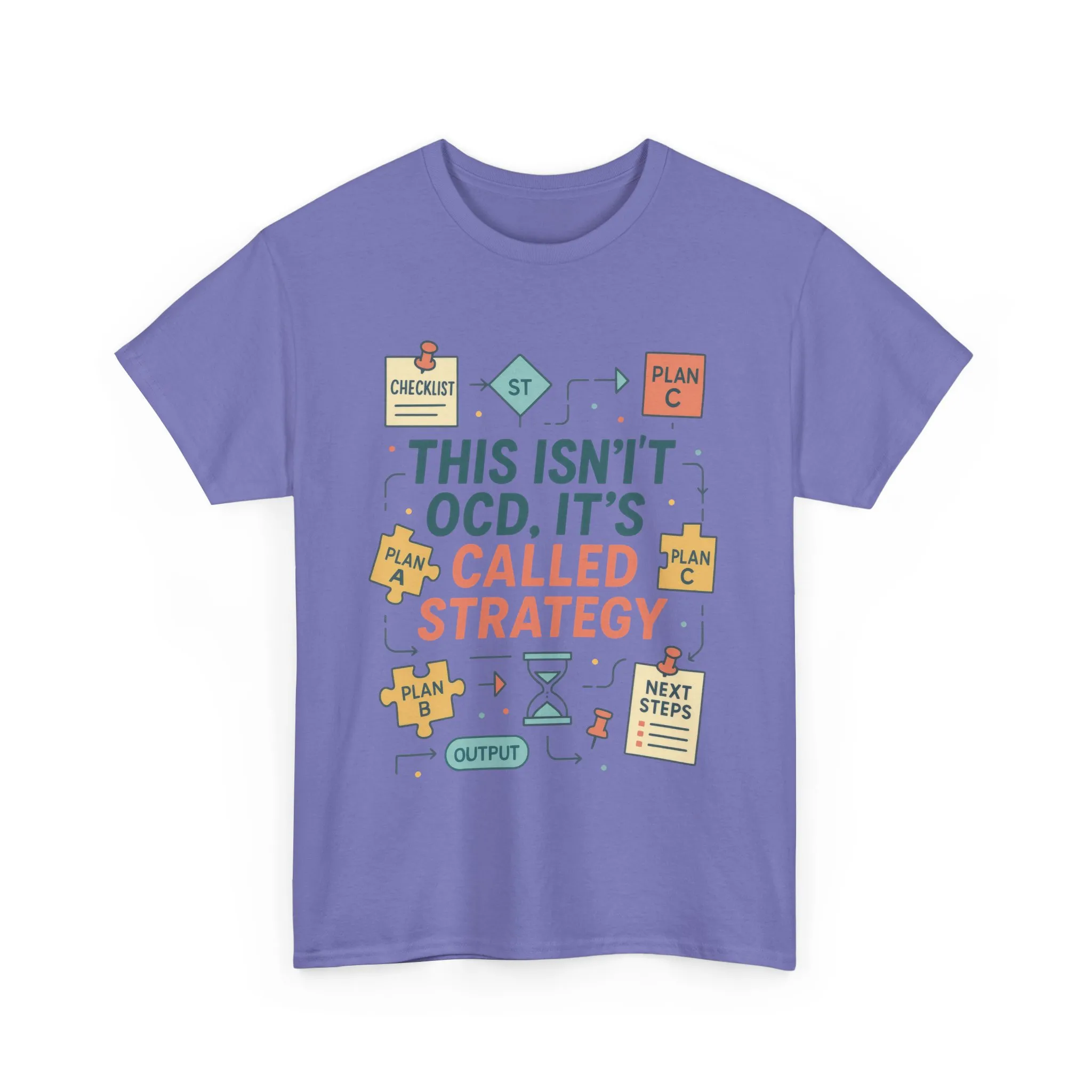 Funny Womens Strategy T-Shirt, This Isnt OCD Its Called Strategy, Planner Girl Gift Tee, Gift for Strategists, Office Humor Top - Image 16