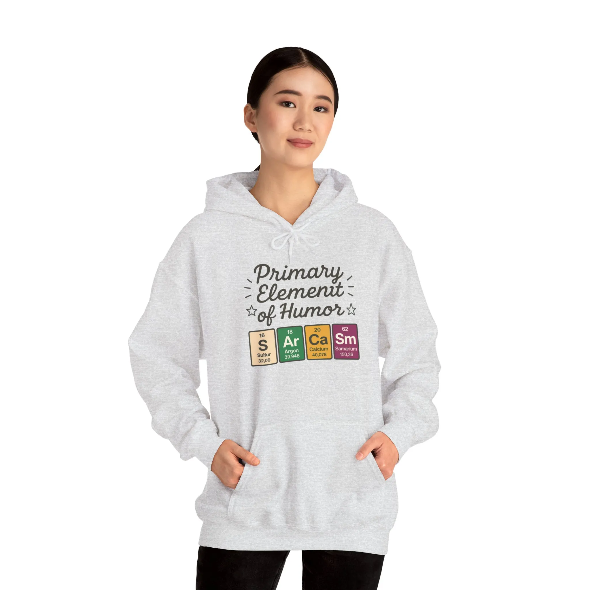 Sarcasm Hoodie for Women, Funny Chemistry Hoodie, Primary Element of Humor Science Sweatshirt, Nerdy Gift for Her - Image 7