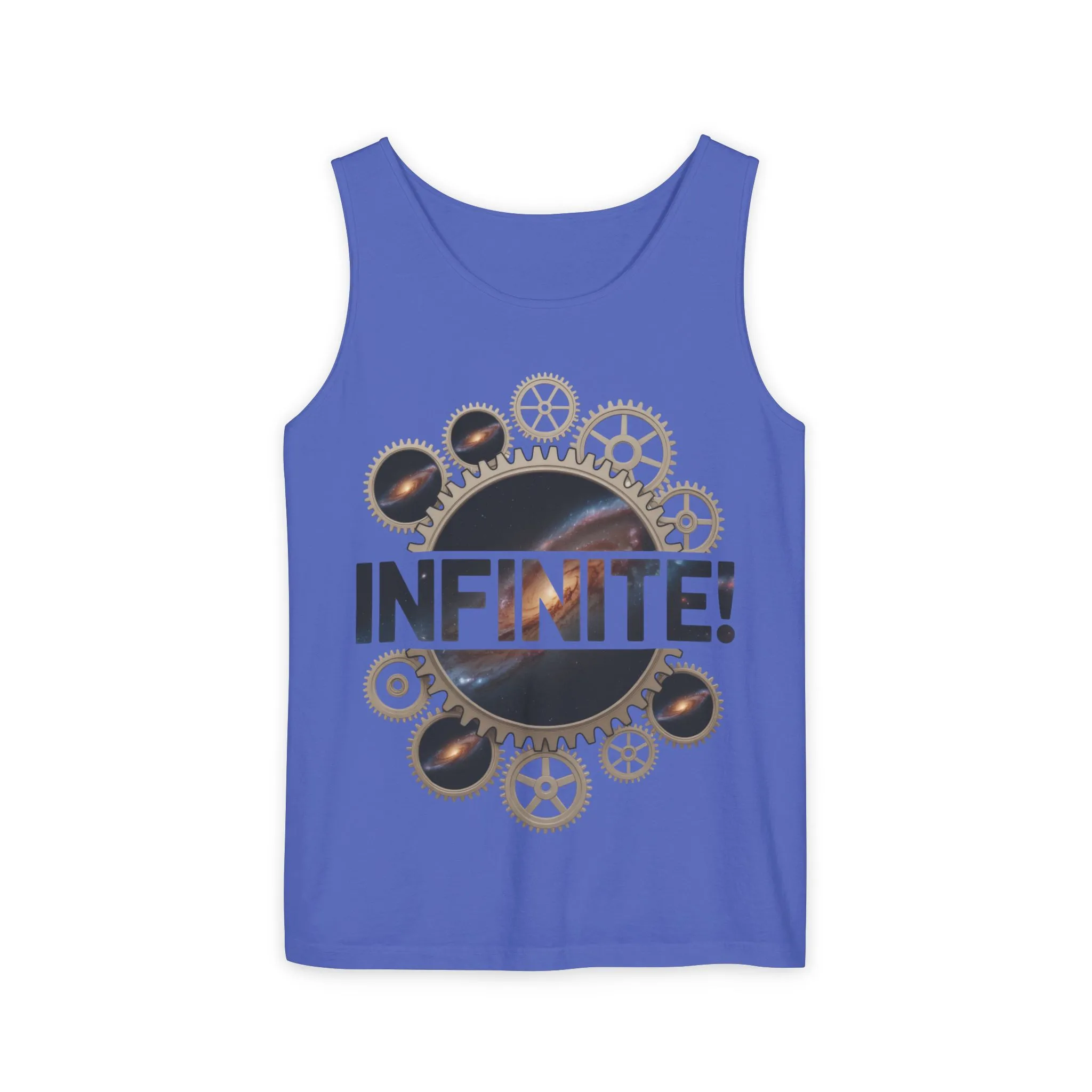 Men's INFINITE! Steampunk Space Gears T-Shirt, Cosmic Mechanical Design Tee for Sci-Fi & Engineering Lovers, Workout Shirt - Image 37