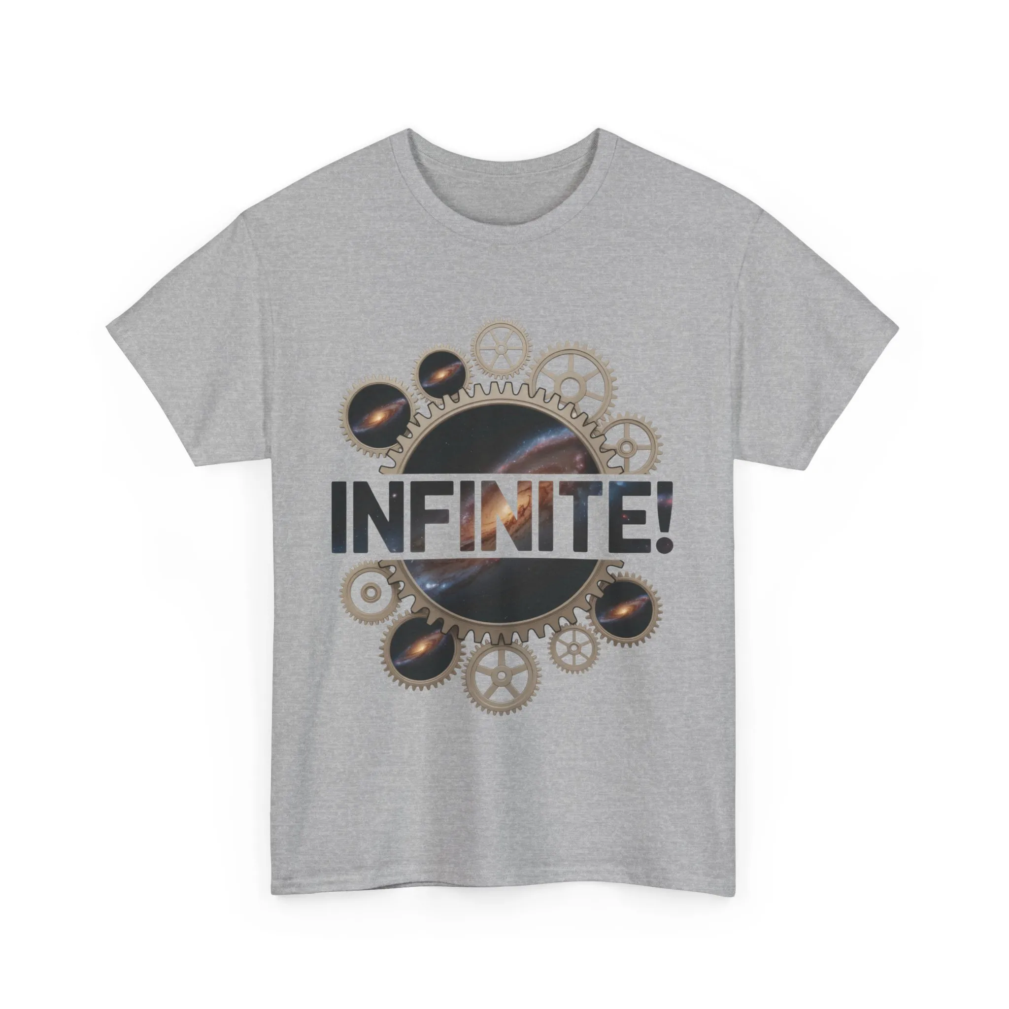 Steampunk Space Gears T-Shirt, Unisex Infinite Universe Graphic Tee, Cosmic Mechanical Design Tee for Sci-Fi & Engineering Lovers - Image 10