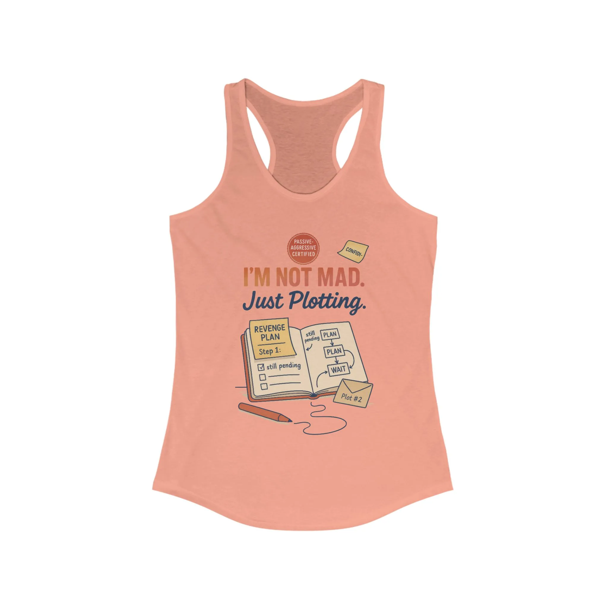 Women's Motivational Racerback Tank, Funny Tank Top, Sarcastic Women's Tank, Funny Passive Aggressive Revenge Tee - Image 5