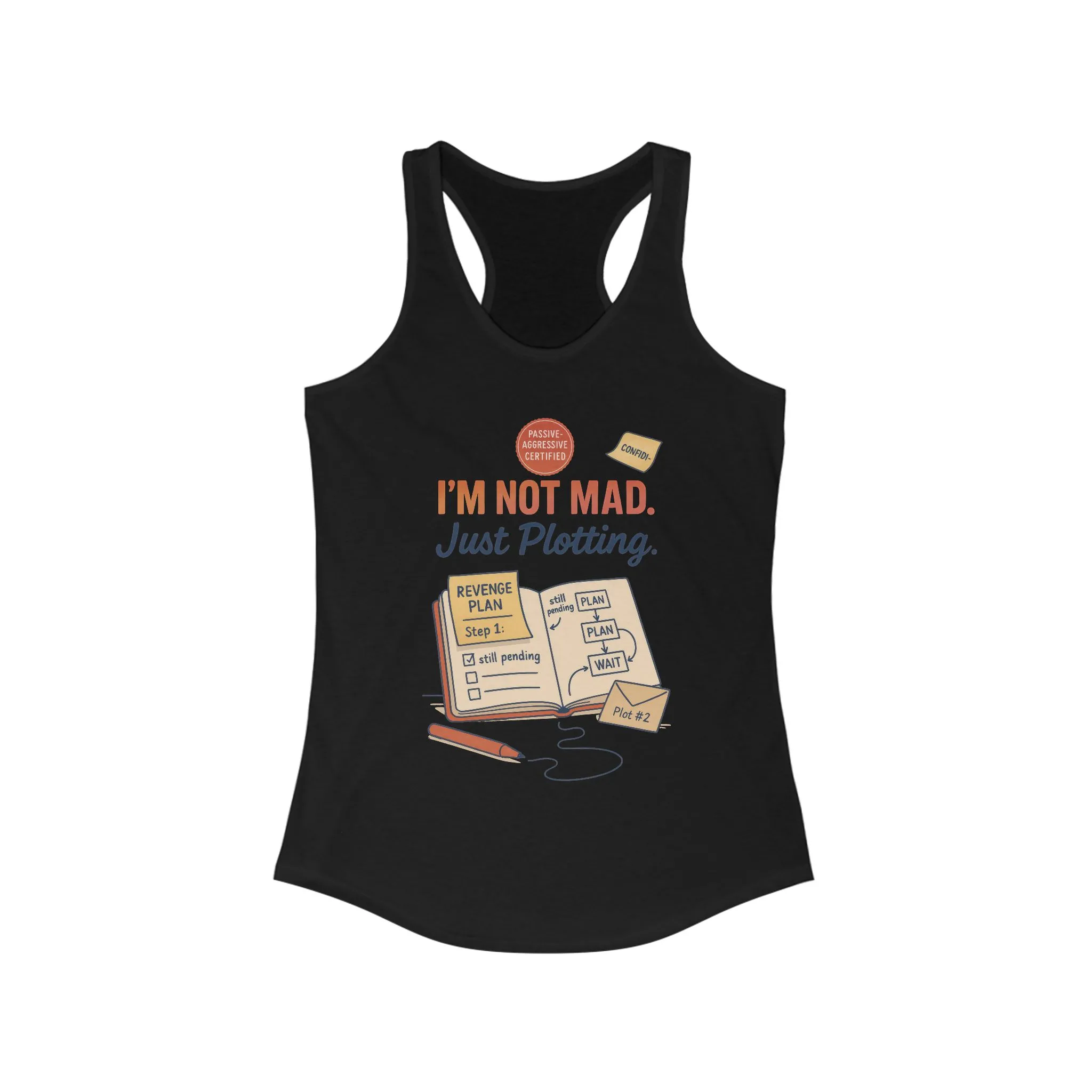 Women's Motivational Racerback Tank, Funny Tank Top, Sarcastic Women's Tank, Funny Passive Aggressive Revenge Tee - Image 7