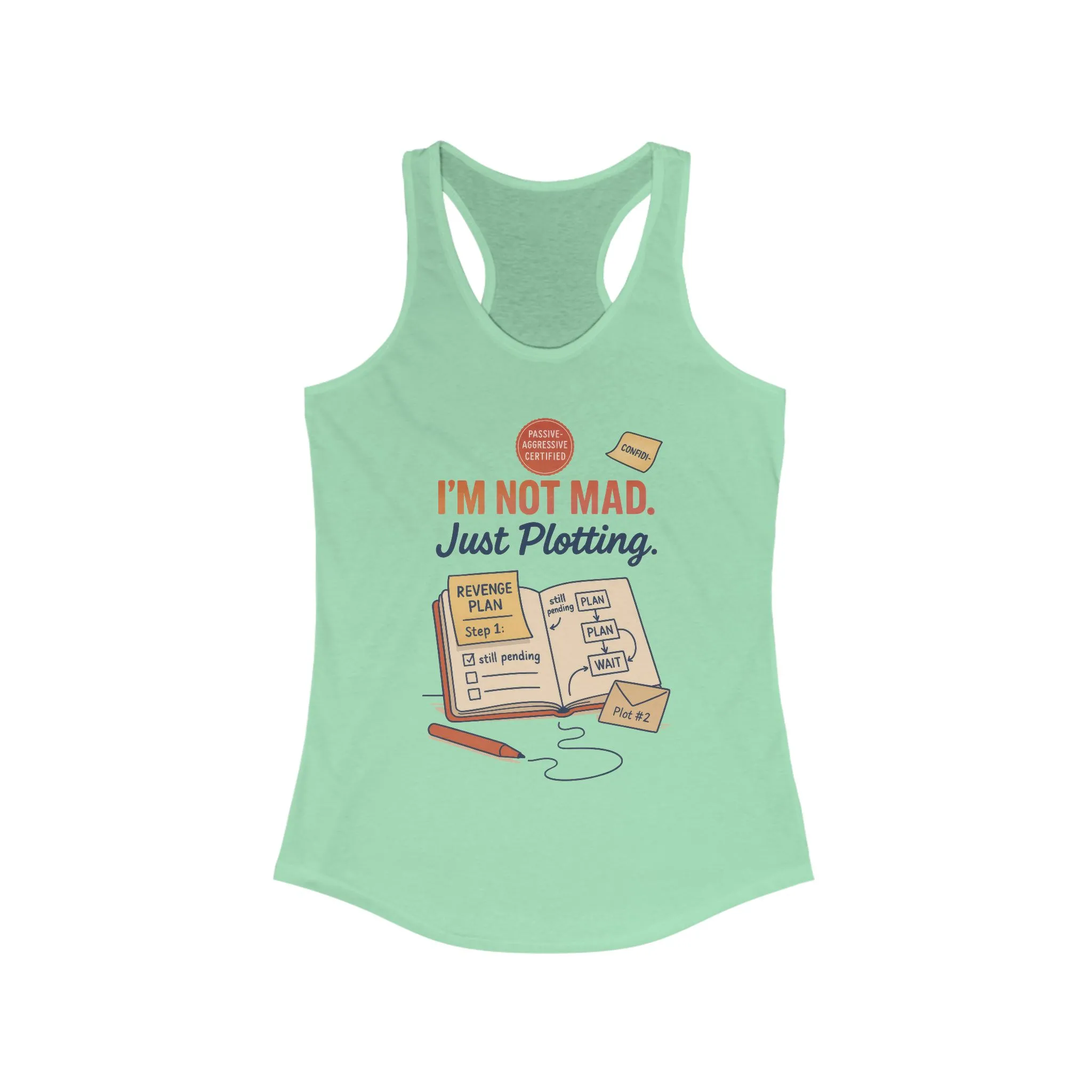 Women's Motivational Racerback Tank, Funny Tank Top, Sarcastic Women's Tank, Funny Passive Aggressive Revenge Tee - Image 11