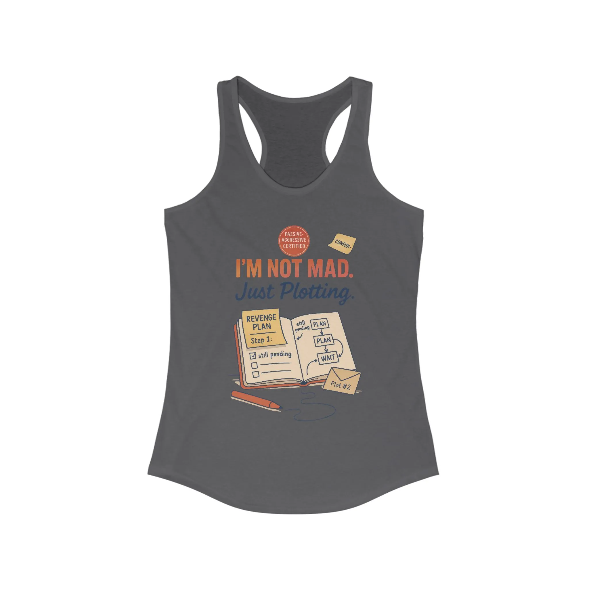 Women's Motivational Racerback Tank, Funny Tank Top, Sarcastic Women's Tank, Funny Passive Aggressive Revenge Tee - Image 17
