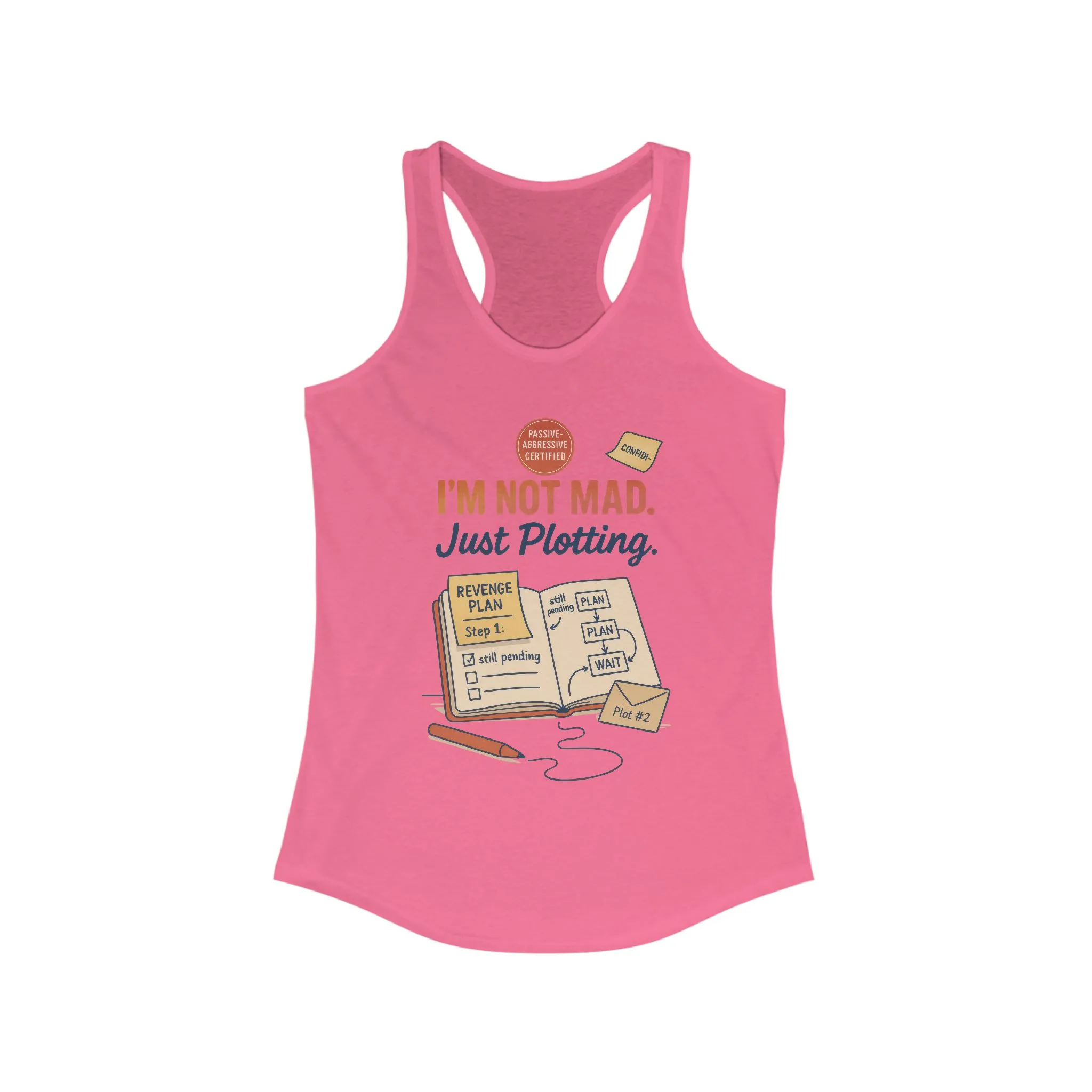 Women's Motivational Racerback Tank, Funny Tank Top, Sarcastic Women's Tank, Funny Passive Aggressive Revenge Tee - Image 19