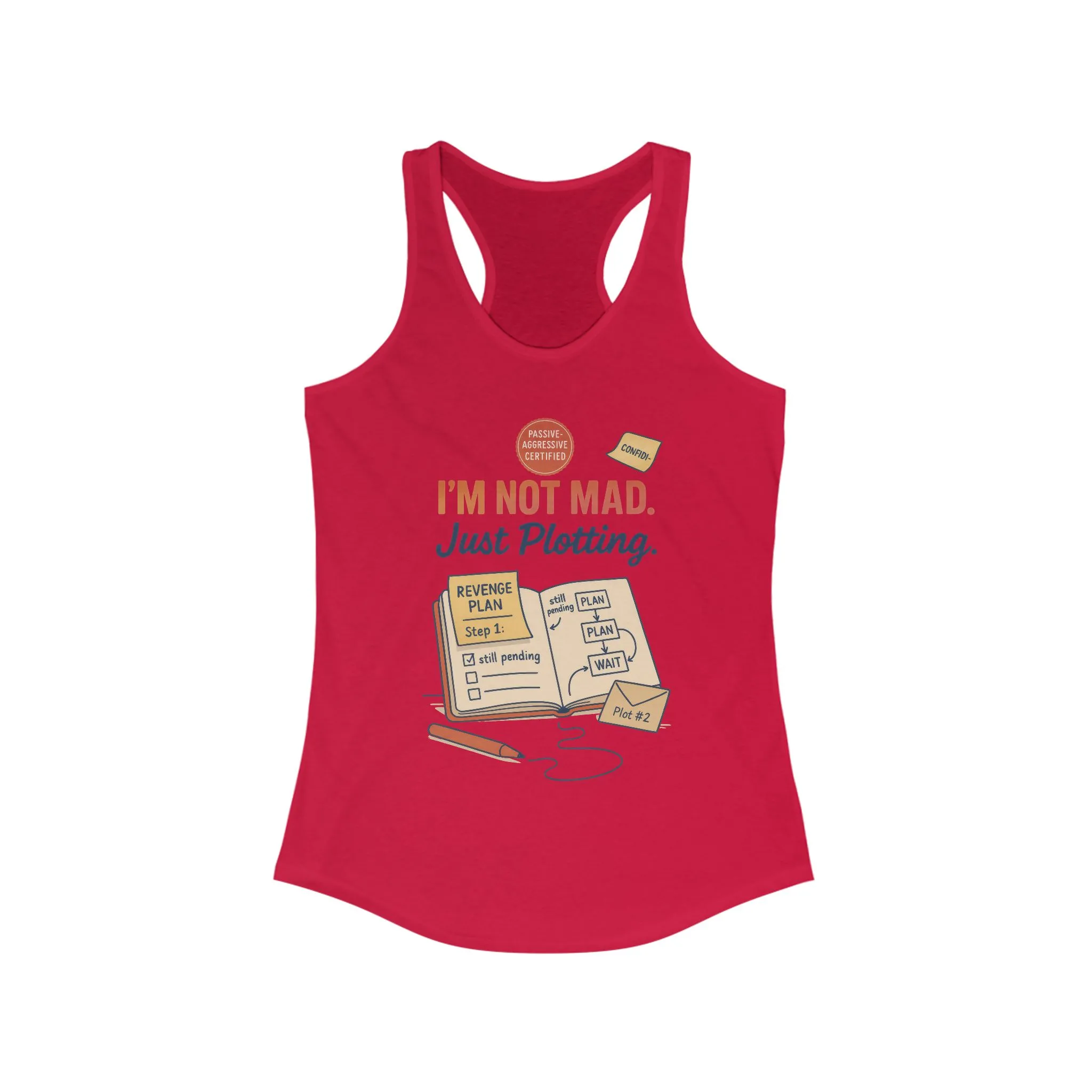 Women's Motivational Racerback Tank, Funny Tank Top, Sarcastic Women's Tank, Funny Passive Aggressive Revenge Tee - Image 21