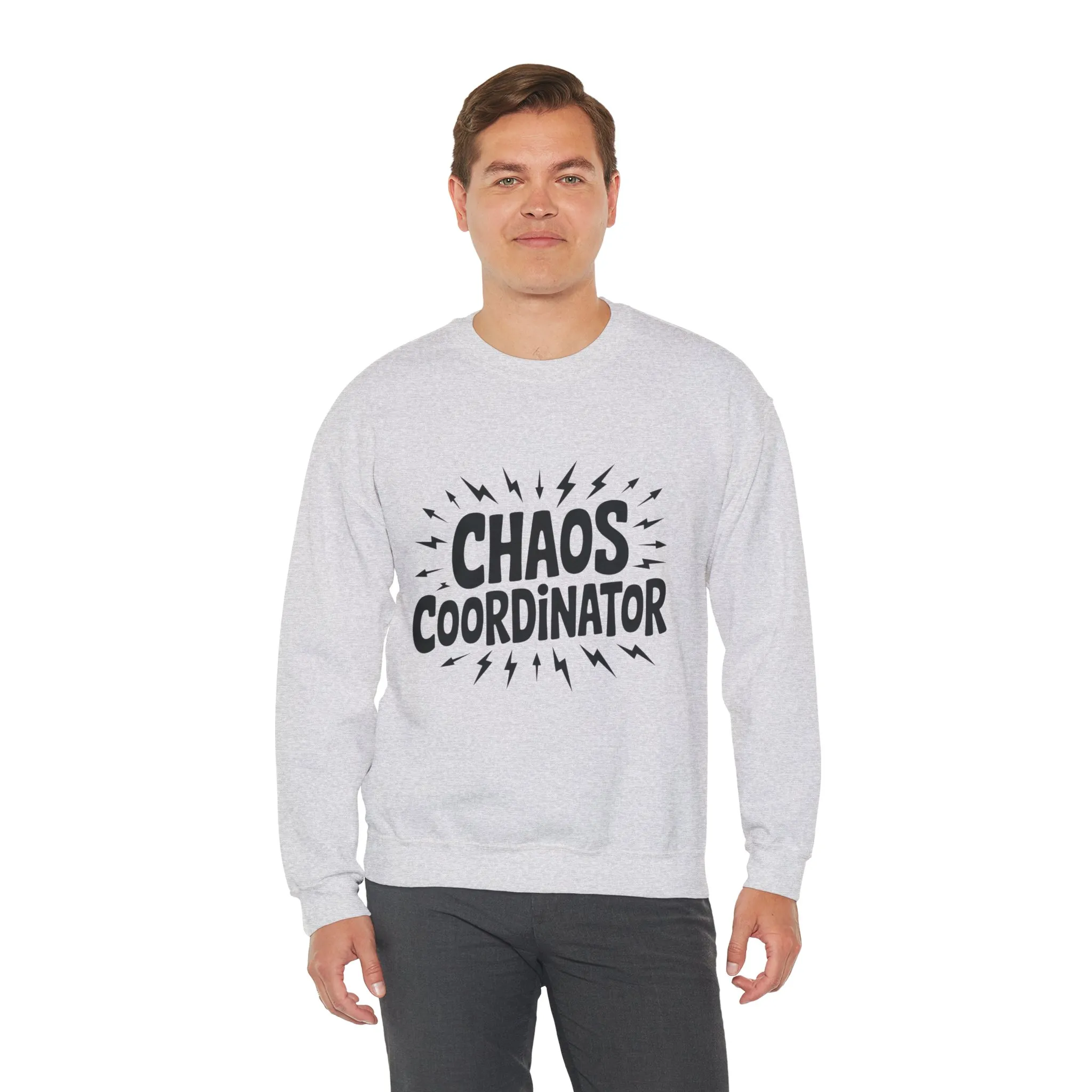 Chaos Coordinator Crewneck Men's Sweatshirt, Funny Gift for Men, Casual Wear, Unique Sweatshirt, Perfect for Everyday Style, Cozy Apparel - Image 8