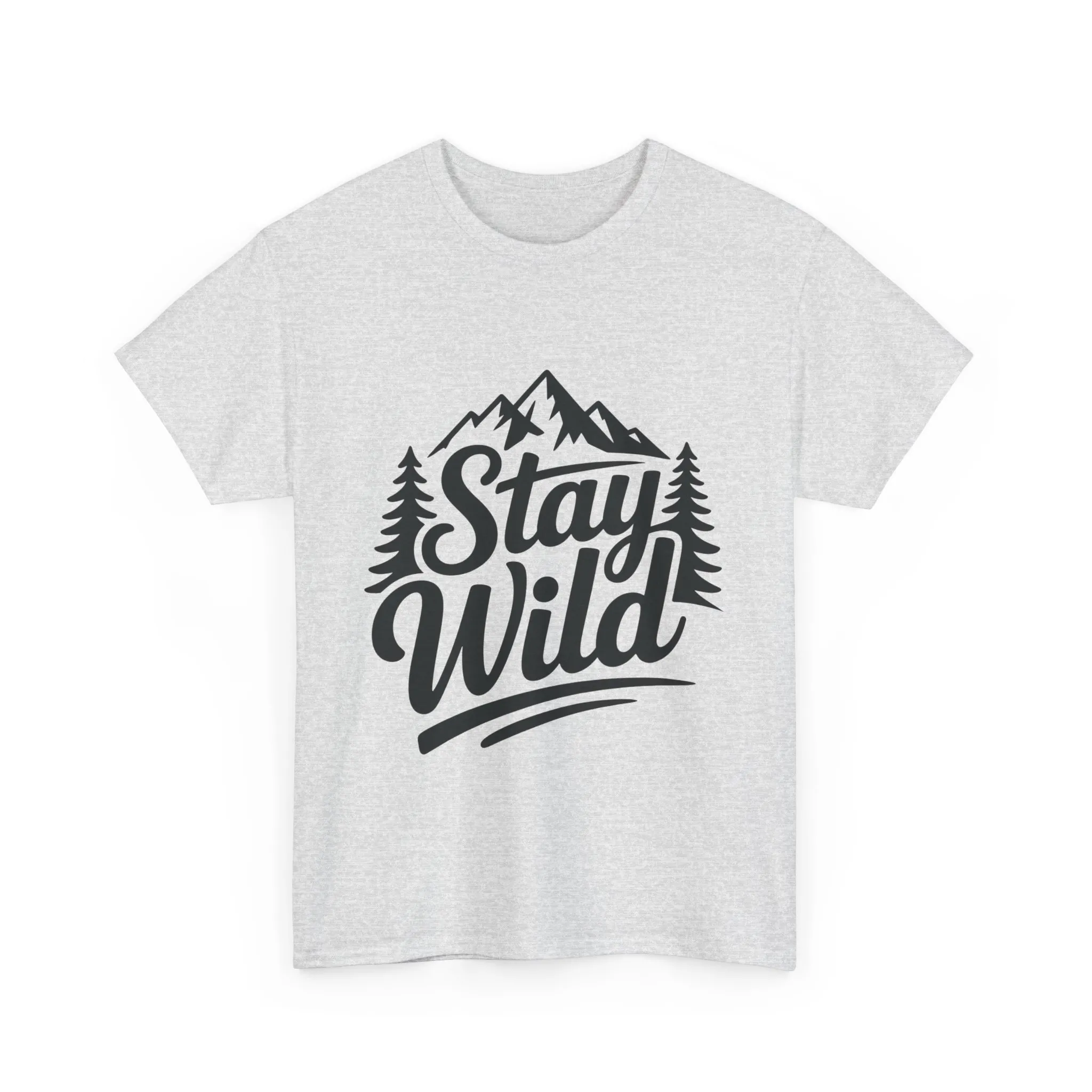 Stay Wild Adventure Tee, Unisex Heavy Cotton Tee for Nature Lovers, Camping, Hiking, Gifts for Outdoorsy Friends, Nature Graphic Tee - Image 28