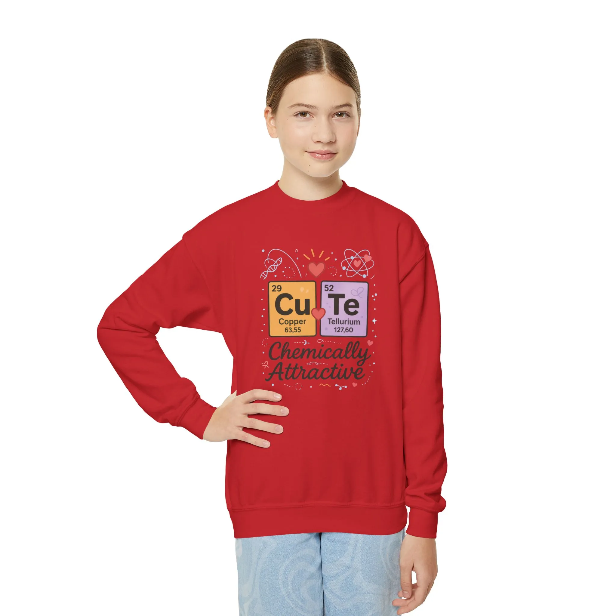 CuTe Teen Crewneck Sweatshirt, Science Sweatshirt for Girls, Chemically STEM Sweatshirt, Nerdy Gift for Teens, Funny Gift for Science Lovers - Image 12