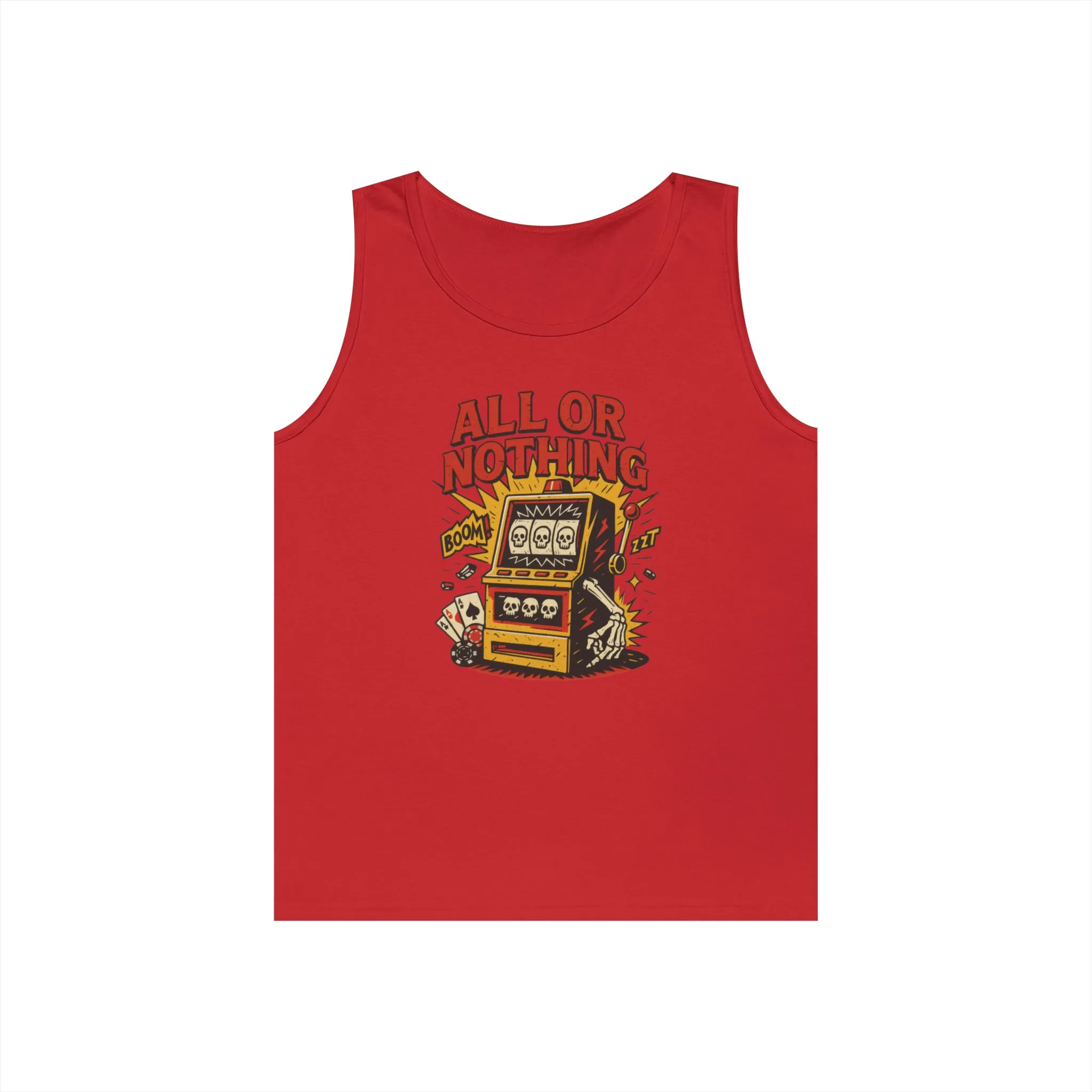 Retro Casino Vibes Tank Top, All or Nothing Design, Gift for Gamers, Poker Lover Gift, Gaming Apparel, Slot Machine Graphic - Image 18