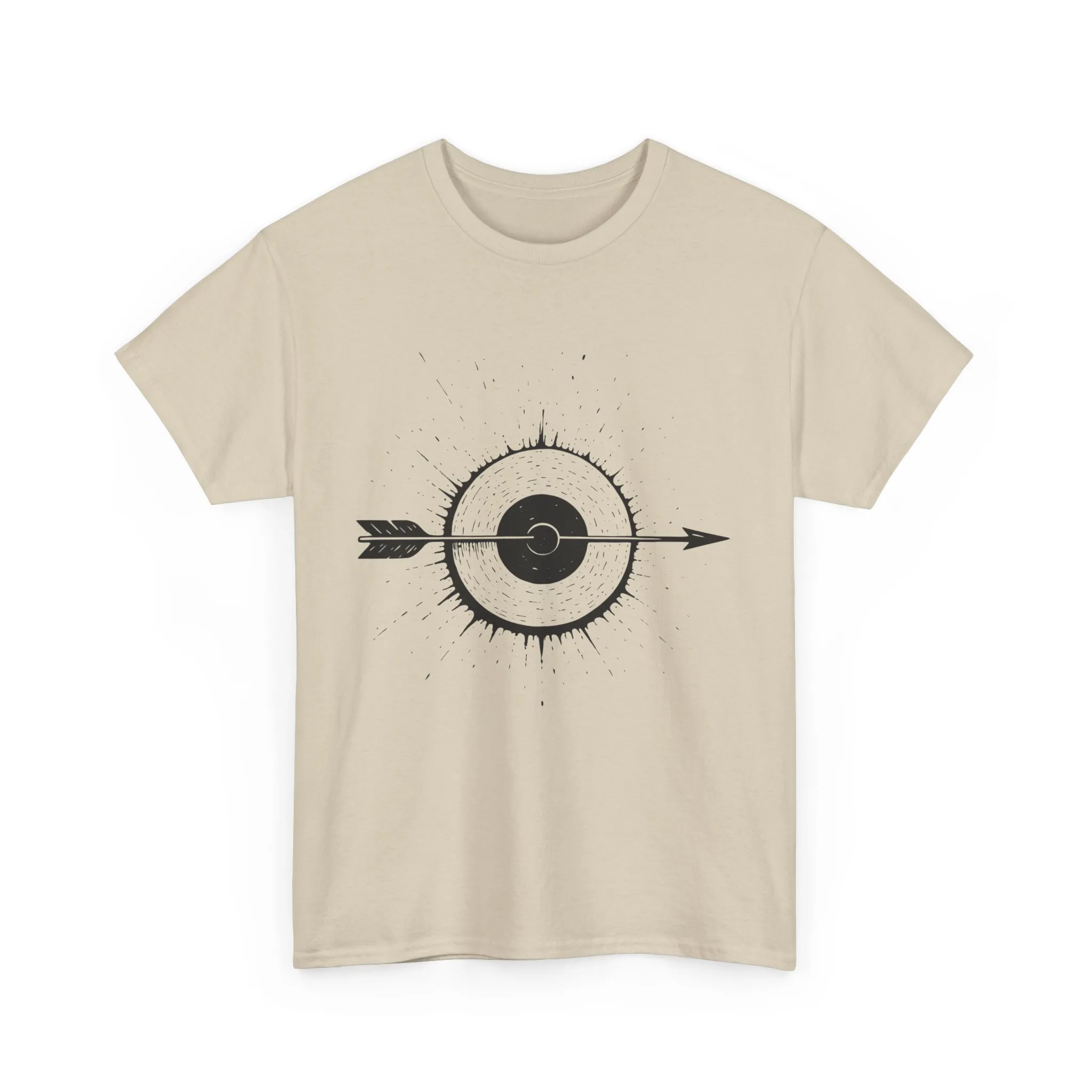 Artistic Arrow Graphic Unisex Cotton Tee, Motivational Shirt, Casual Wear, Gift for Him/Her, Trendy Fashion - Image 7