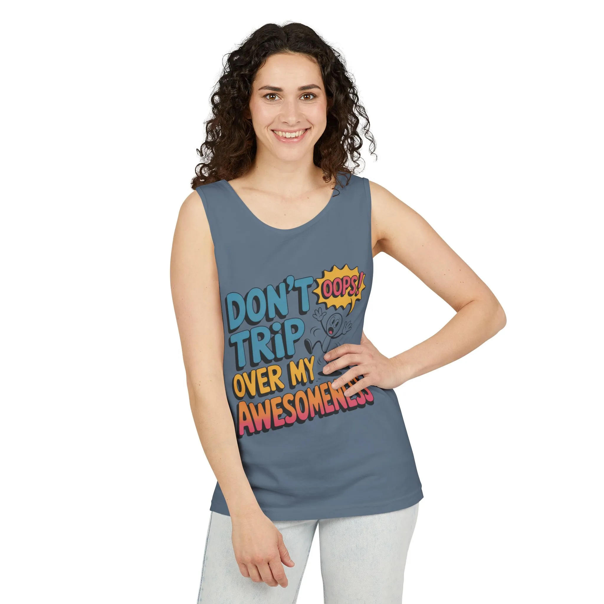 Funny Graphic Tank Top, Don't Trip Over My Awesomeness Tank, Womens Cotton Tank for Casual Wear, Gift for Friends, Birthday Gift, Humor Tee - Image 18