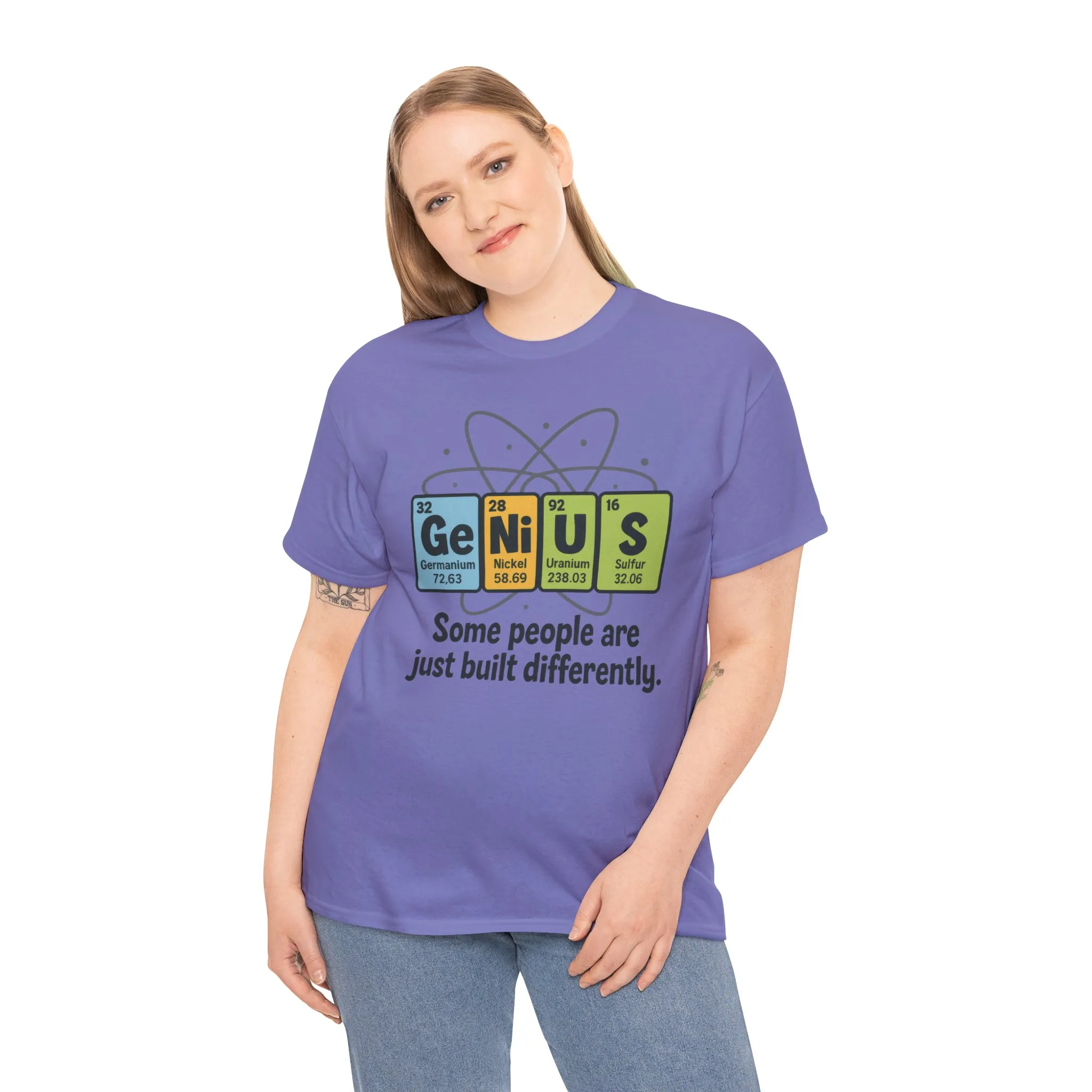 Funny Womens Genius T-Shirt, Periodic Table Nerd Shirt, Science Humor Tee, Gift for Nerds, Science Lovers Gift, Genius Science Tee - Image 3