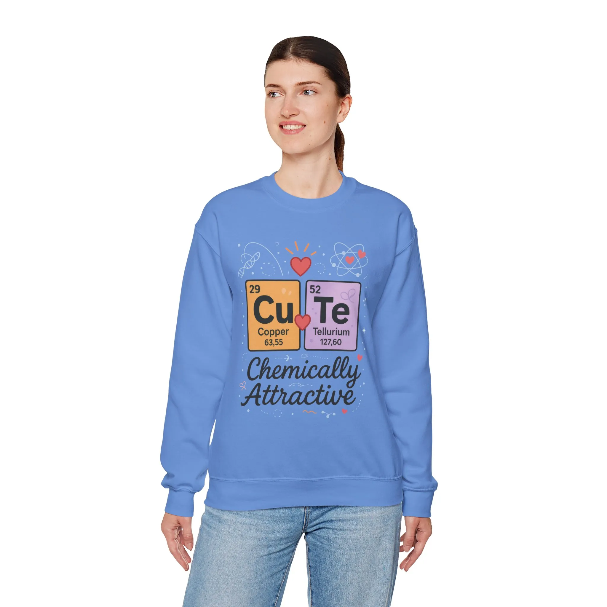 Cute Chemistry Sweatshirt for Women, Periodic Table Sweatshirt, Chemistry Gift for Her, Gift for Science Lovers, Valentine's Day Sweatshirt - Image 15