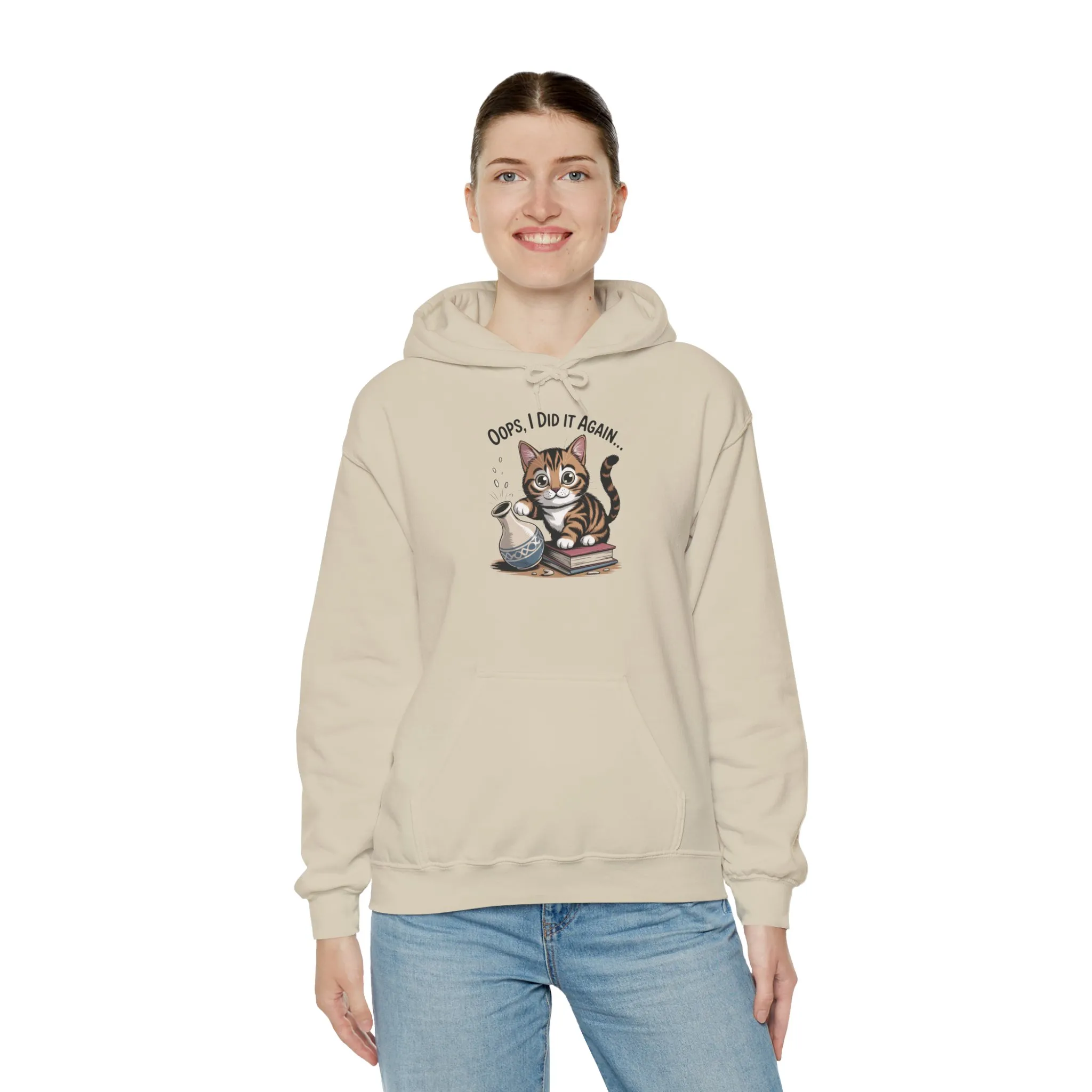 Cat Lover's Hoodie: Oops, I Did It Again, Funny Sweatshirt, Gifts for Animal Lovers, Cozy Hooded Sweatshirt, Pet Owner Apparel, Cute [...] - Image 44