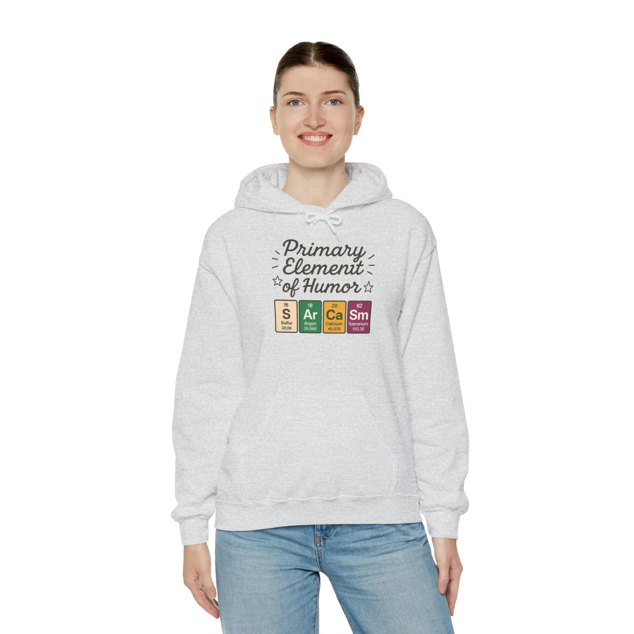 Sarcasm Hoodie for Women, Funny Chemistry Hoodie, Primary Element of Humor Science Sweatshirt, Nerdy Gift for Her - Image 8