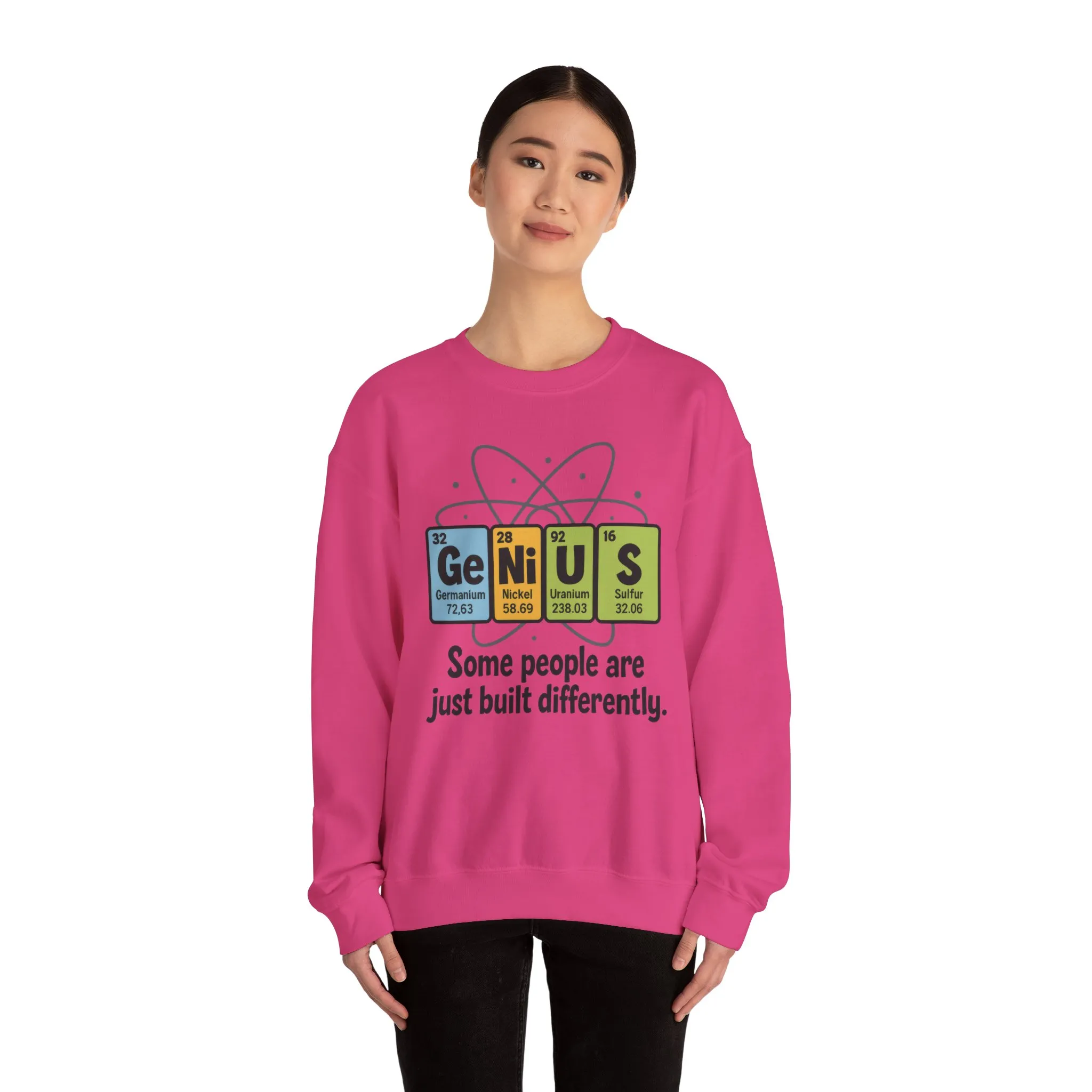 Funny Womens Science Sweatshirt, Genius Periodic Table Pullover, Nerdy Chemistry Gift for Her, Funny Gift for Nerds, Science Geek Apparel - Image 26