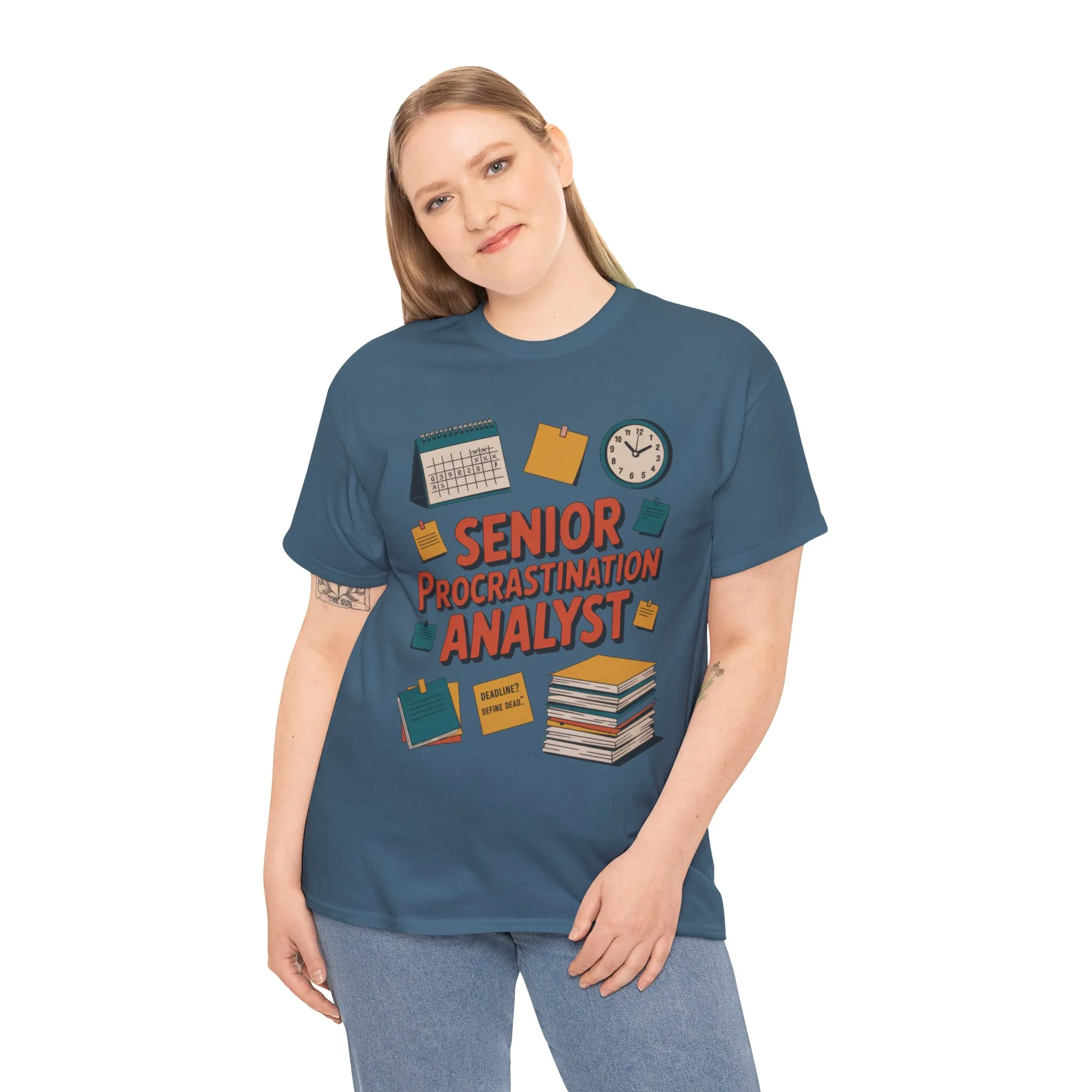 Senior Procrastination Analyst Tee, Funny Office Shirt, Gift for Graduates, Motivation T-Shirt, Humor Apparel, Job Humor Clothing - Image 25