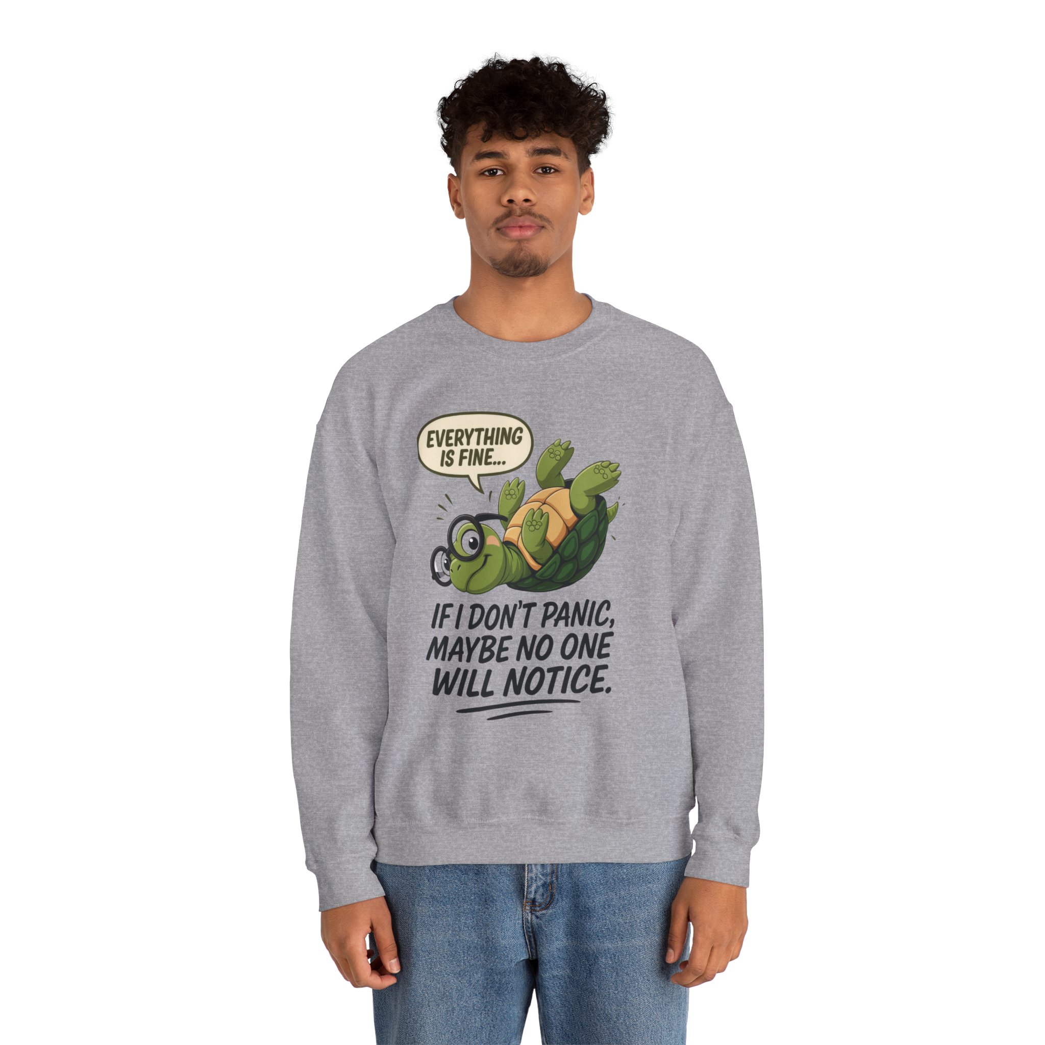 Casual Humor Unisex Sweatshirt, Perfect Gift for Anxiety Relief, Social Anxiety Joke, Quirky Graphic Sweatshirt, Introvert Humor Gift - Image 18