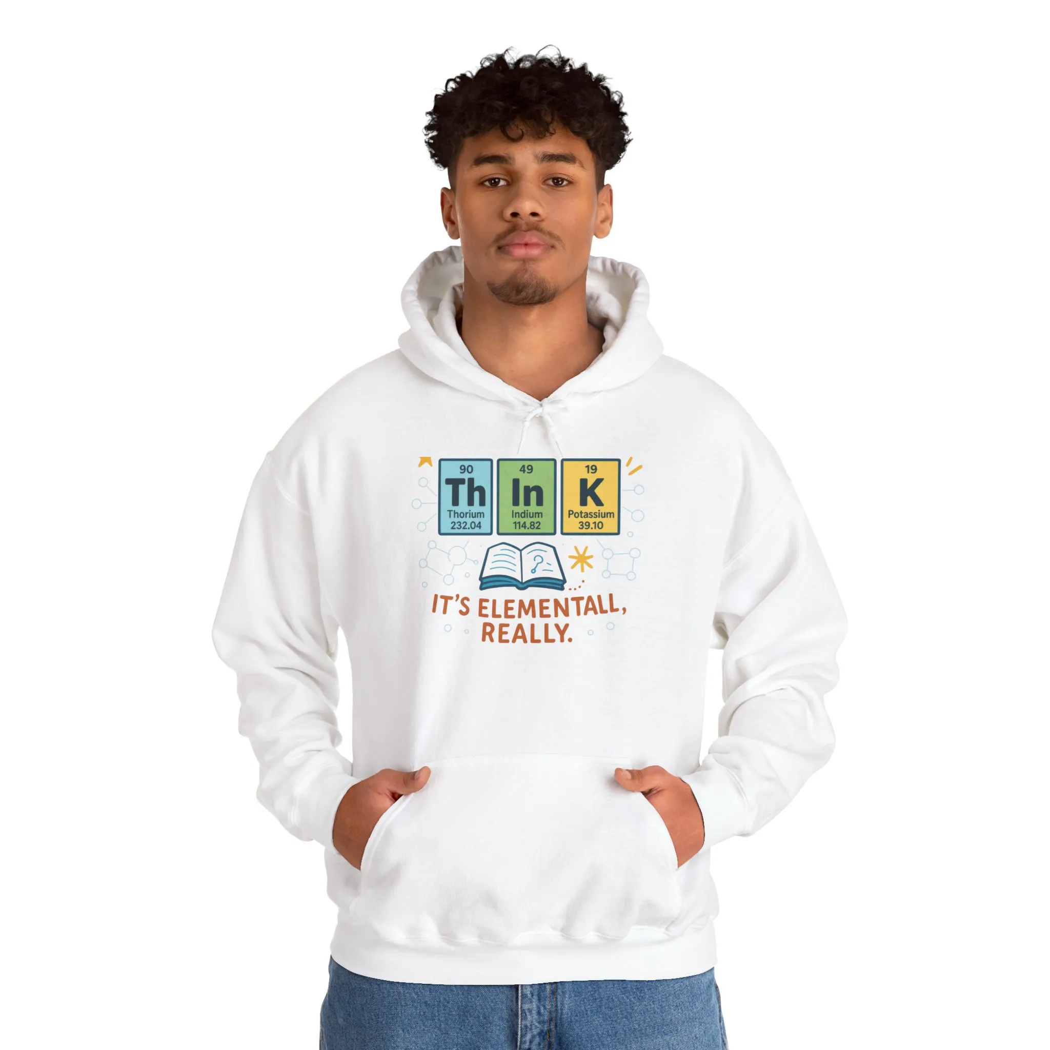 Science Hoodie for Men, Funny Nerd Hoodie, Element of Humor Sweatshirt, Science Lover Gift for Him, Chemistry Lover Gift - Image 7