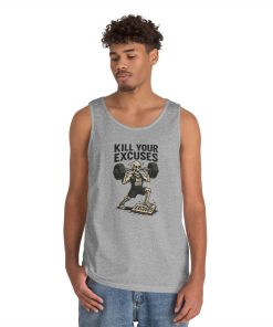 Mens Gym Tank Top, Funny Skeleton Workout Tank, No Quit Fitness Shirt, Motivational Exercise Tee for Gym Lovers, Fitness Gifts