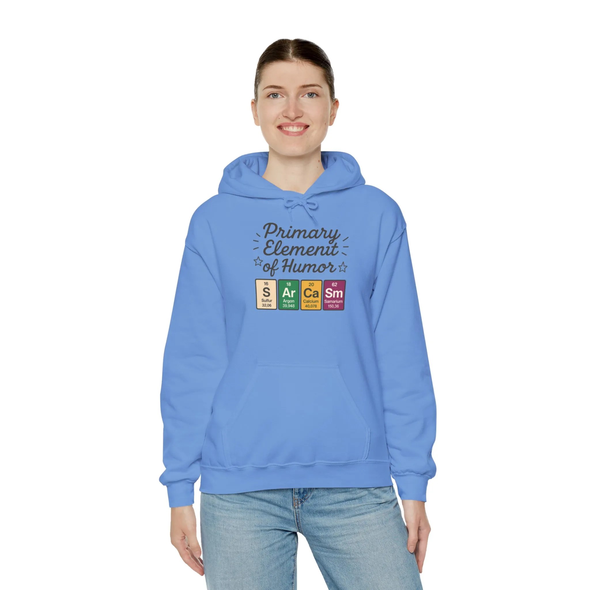 Sarcasm Hoodie for Women, Funny Chemistry Hoodie, Primary Element of Humor Science Sweatshirt, Nerdy Gift for Her - Image 20