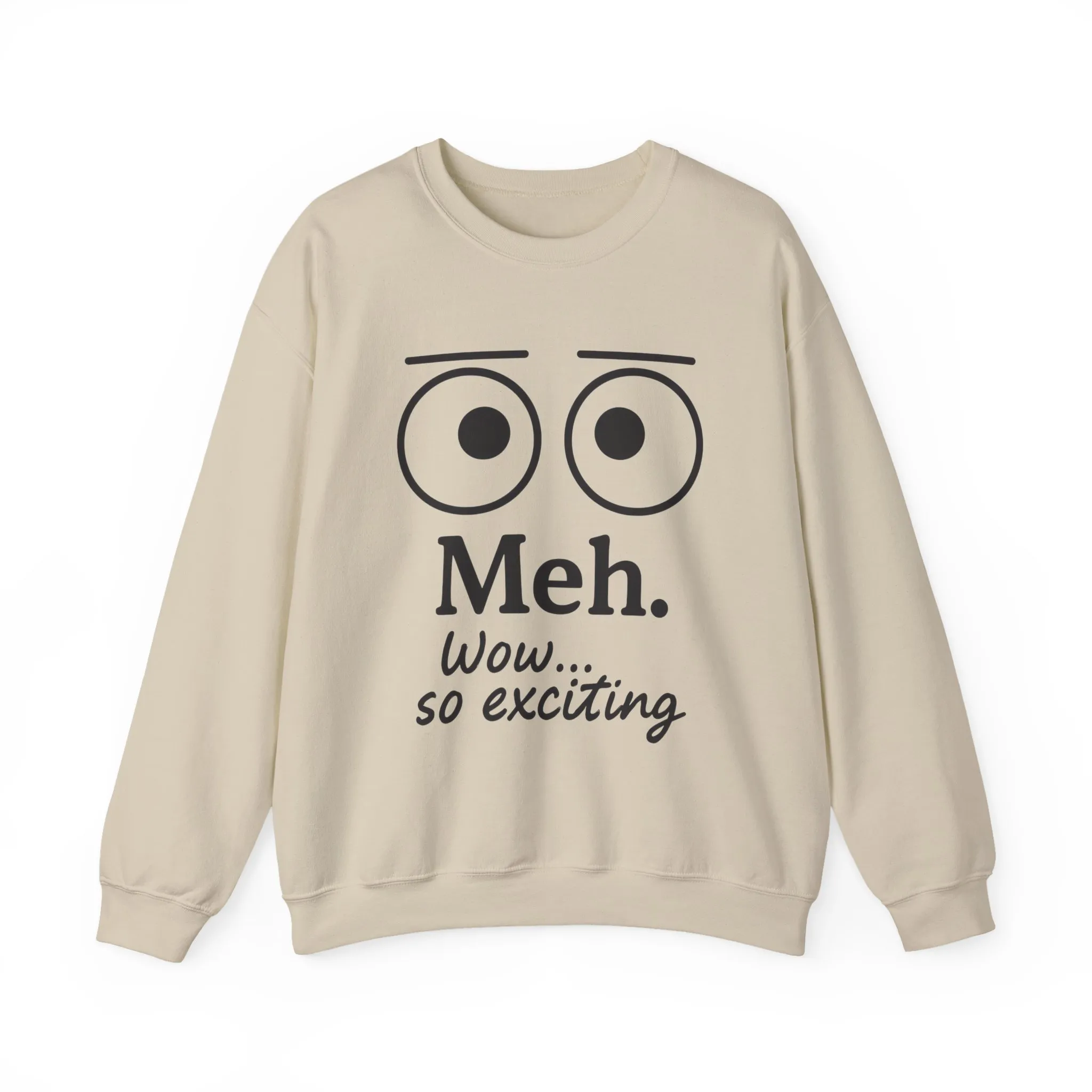 Meh Sweatshirt, Womens Funny Crewneck, Casual Gift for Friends, Comfy Everyday Wear, Sarcastic Apparel, Relaxed Style Clothing - Image 37