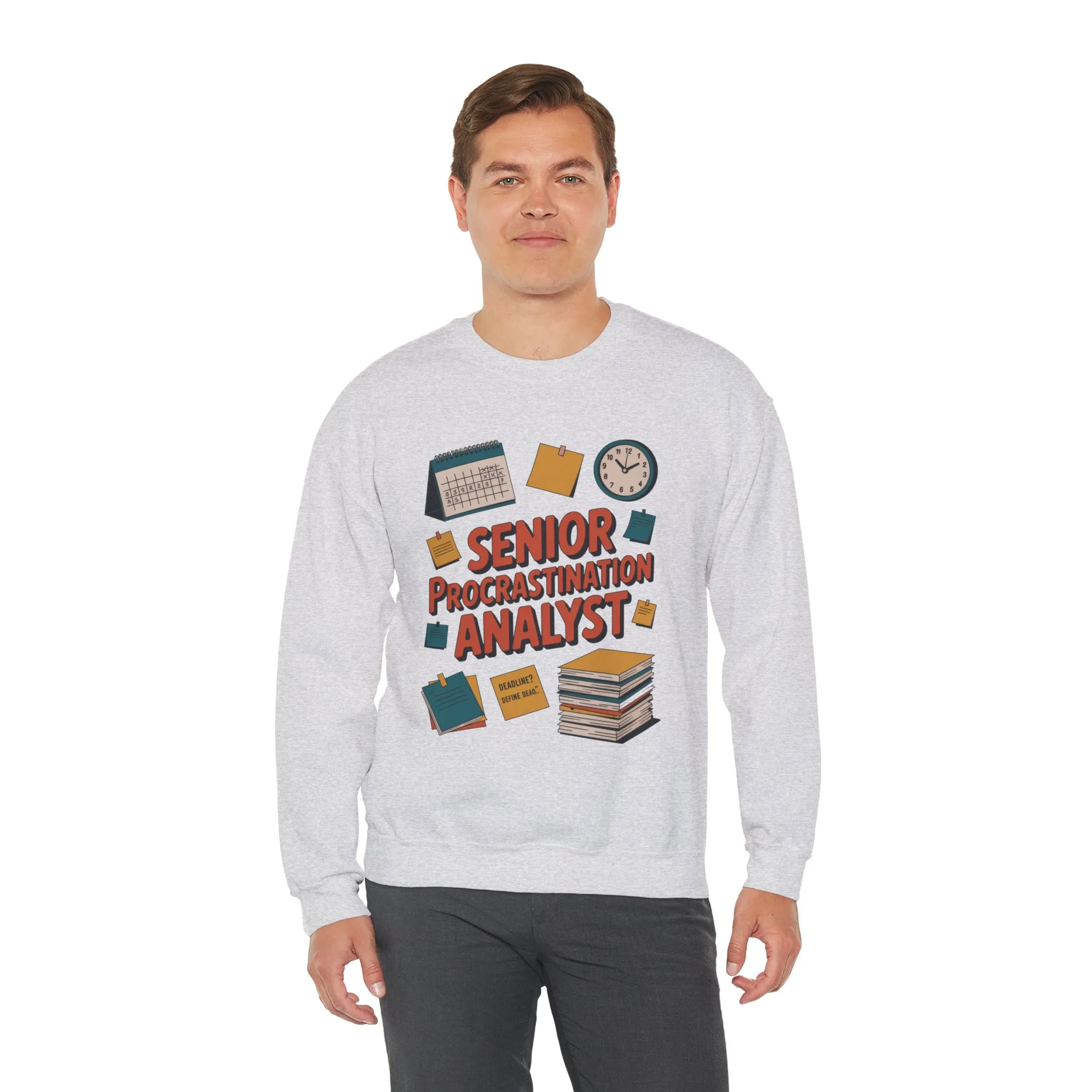 Senior Procrastination Analyst Sweatshirt, Gift for Graduates, Office Humor Apparel, Meme Sweatshirt, Casual Wear, Motivation Humor Apparel - Image 12