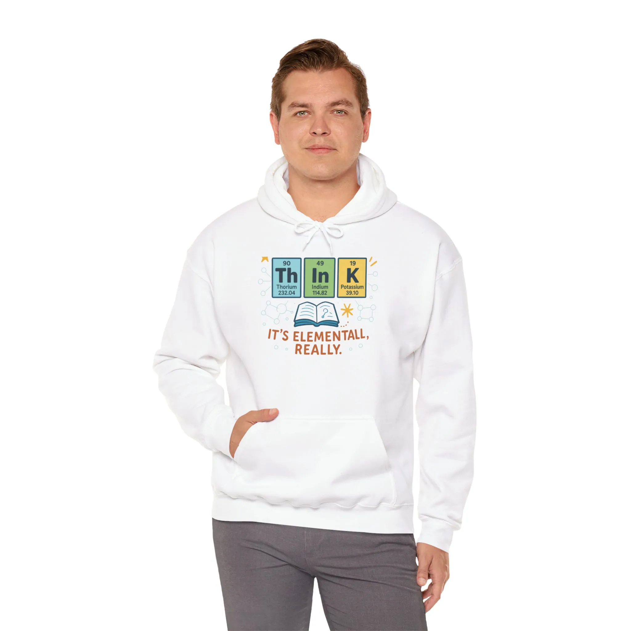 Science Hoodie for Men, Funny Nerd Hoodie, Element of Humor Sweatshirt, Science Lover Gift for Him, Chemistry Lover Gift - Image 8