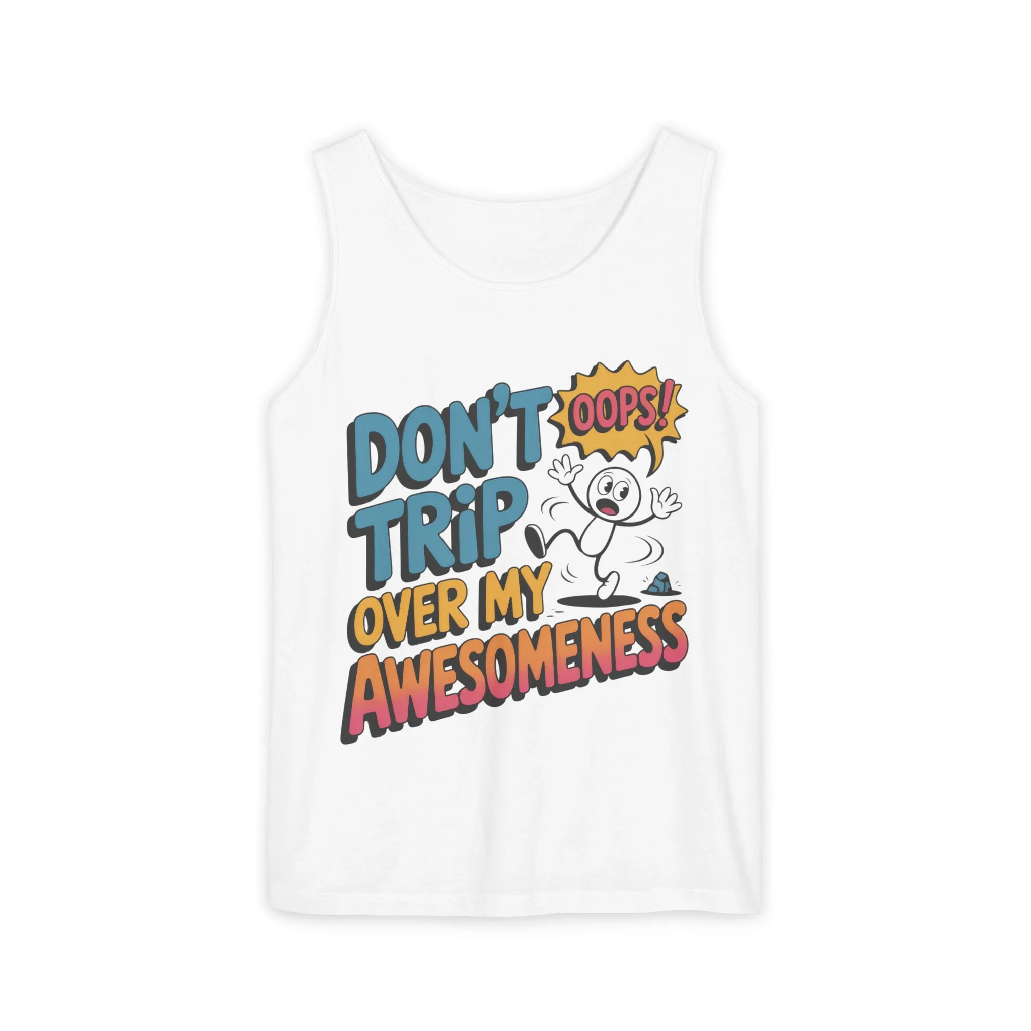 Funny Graphic Tank Top, Don't Trip Over My Awesomeness Tank, Womens Cotton Tank for Casual Wear, Gift for Friends, Birthday Gift, Humor Tee - Image 4
