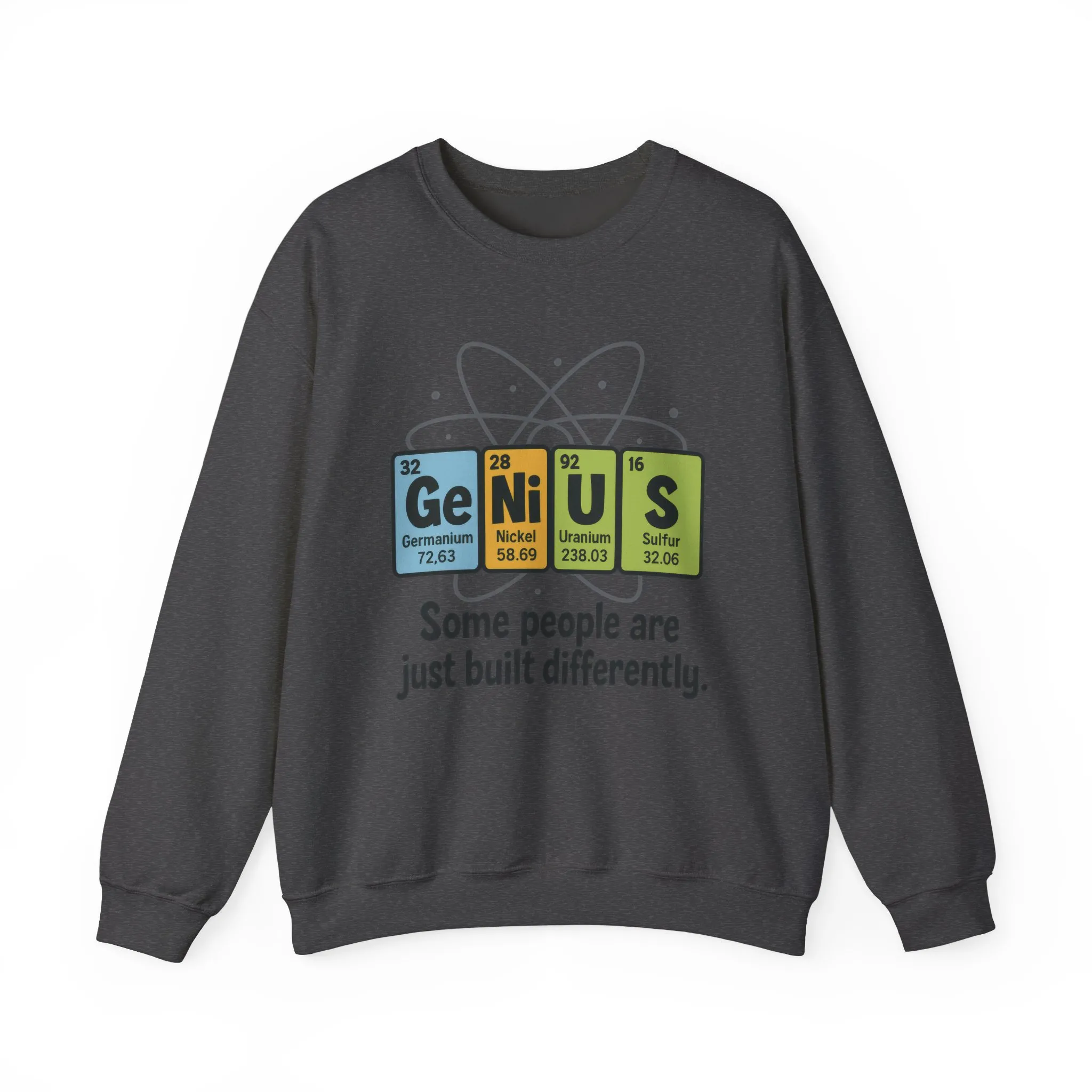 Funny Mens Genius Sweatshirt, Periodic Table Nerd Pullover, Smart Science Gift for Him, Genius Sweatshirt, Science Lovers Gift - Image 11