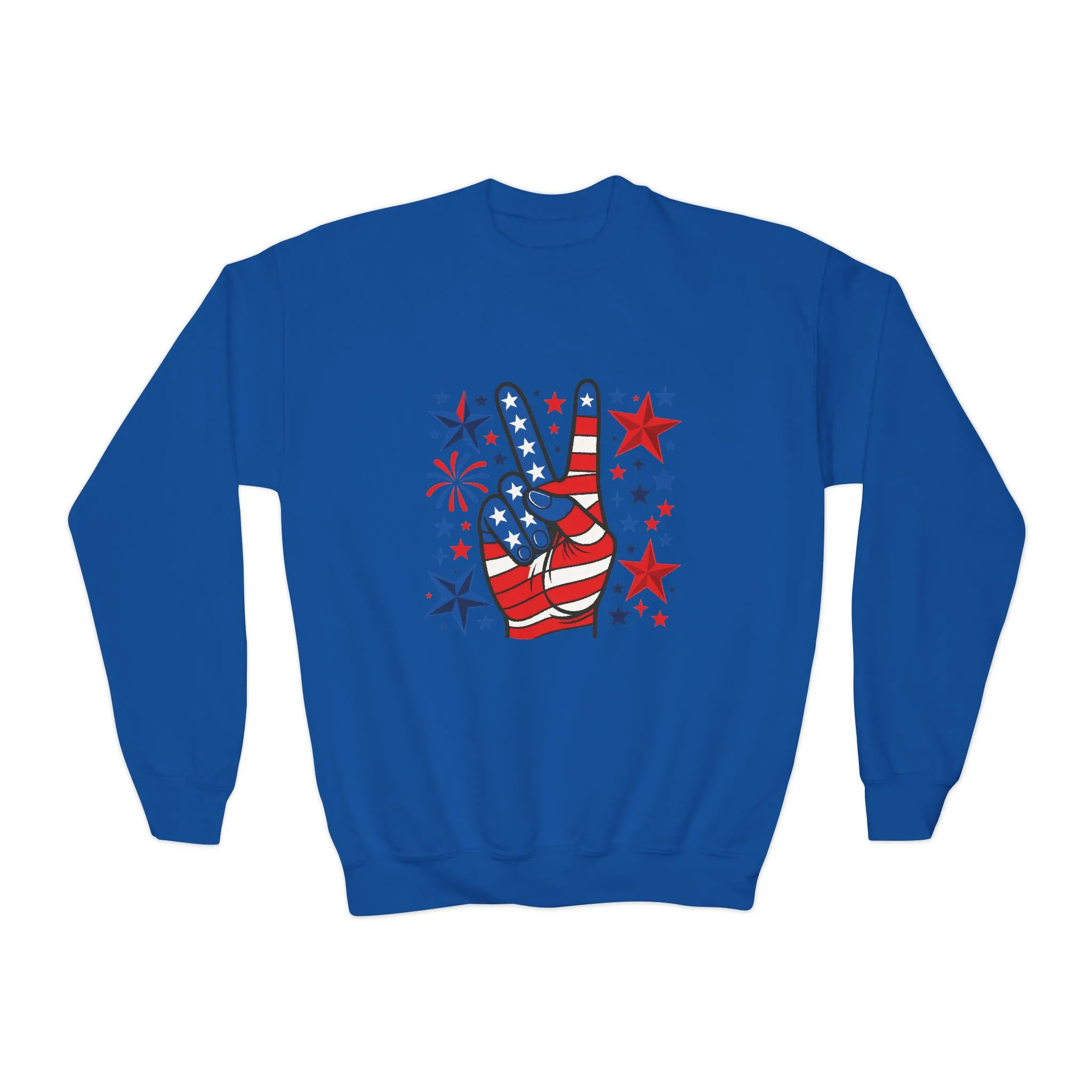 Patriotic Youth Crewneck Sweatshirt - Perfect for Independence Day, Camp, Summer Celebrations, School Spirit, and Everyday Comfort - Image 10