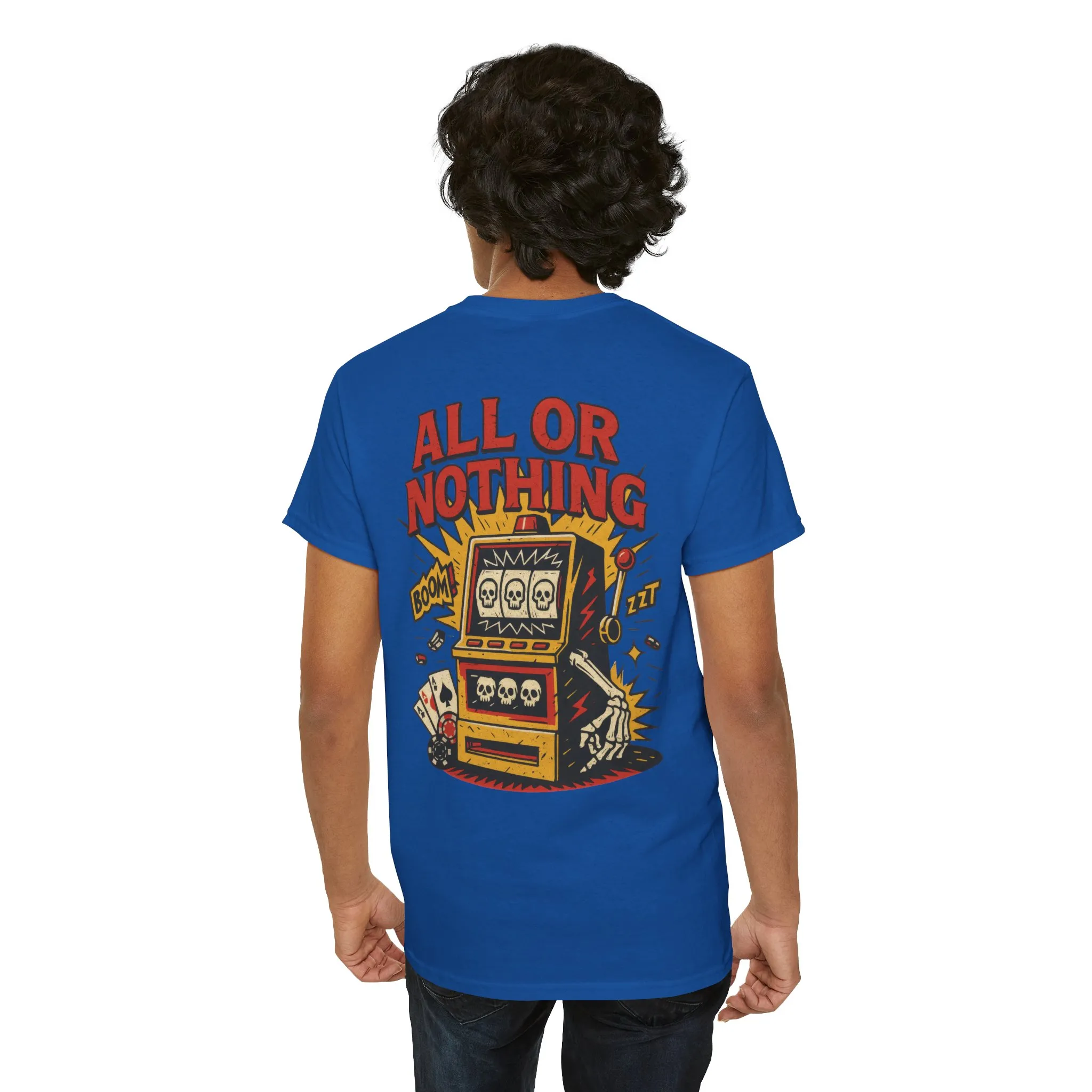 Mens Front Back print tee, Gambling Shirt, Casino Style Tee, Poker Lover Gift, Gaming Apparel, Slot Machine Graphic, Gambling Gift - Image 35