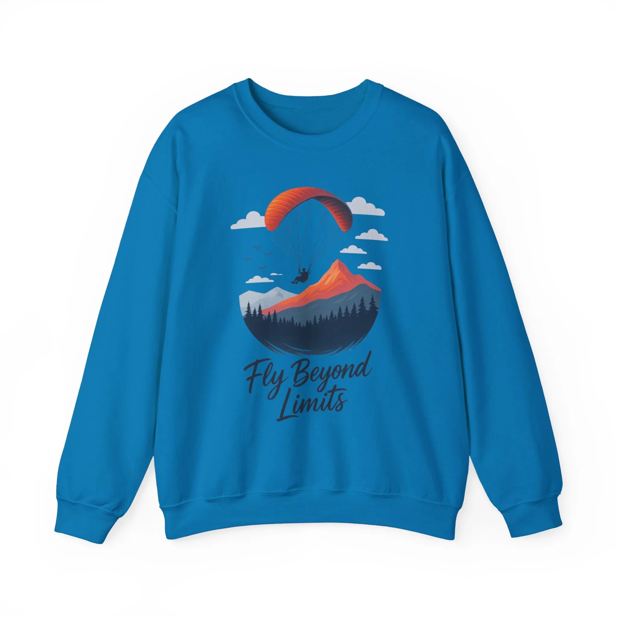 Adventure Inspiration Crewneck Sweatshirt - Fly Beyond Limits, Cozy Outdoor Outfit, Gift for Adventurers, Travel, Motivation Apparel - Image 31