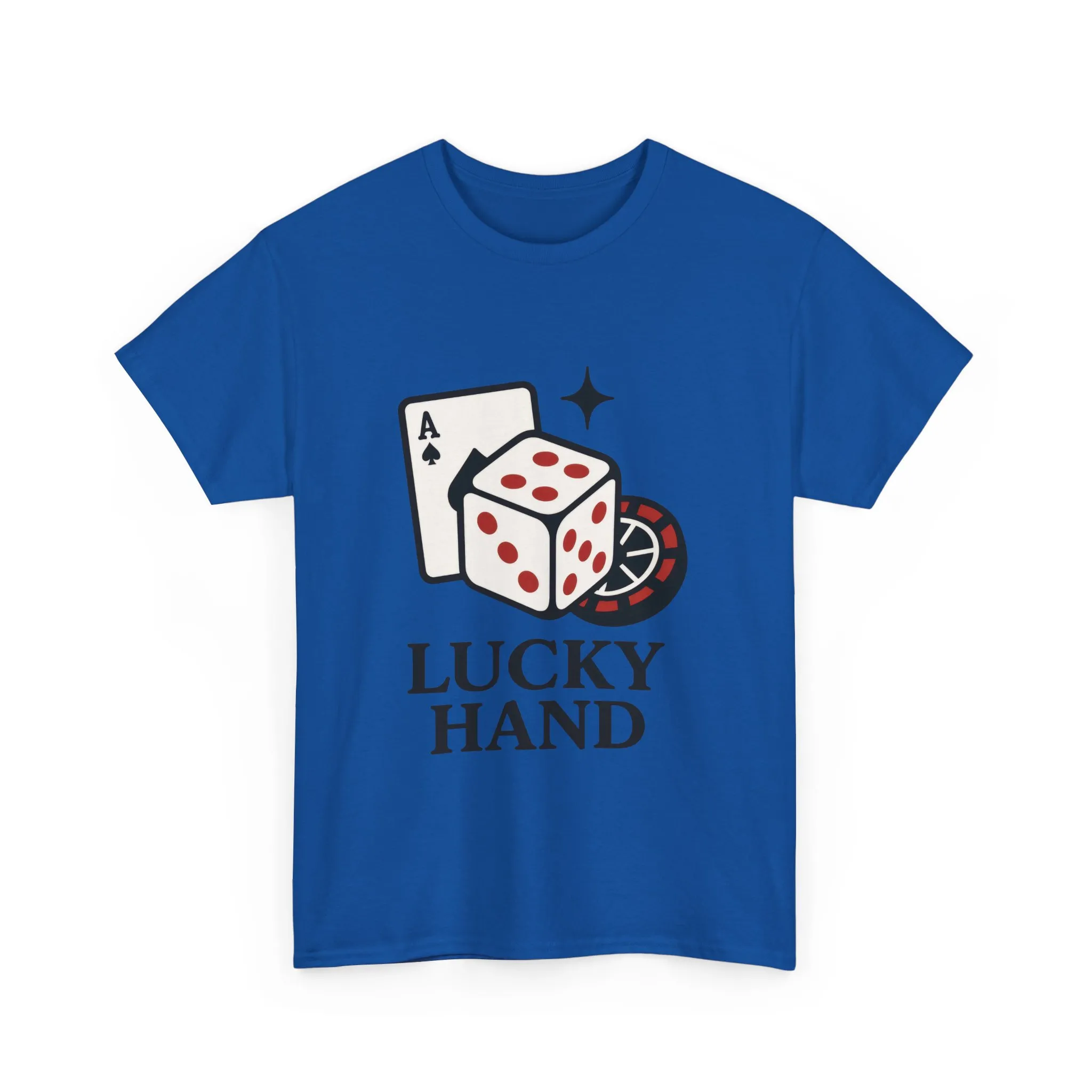 Lucky Hand Unisex Heavy Cotton Tee, Gambling Shirt, Casino Wear, Good Luck Gift, Poker T-Shirt, Casual Vintage Style - Image 12
