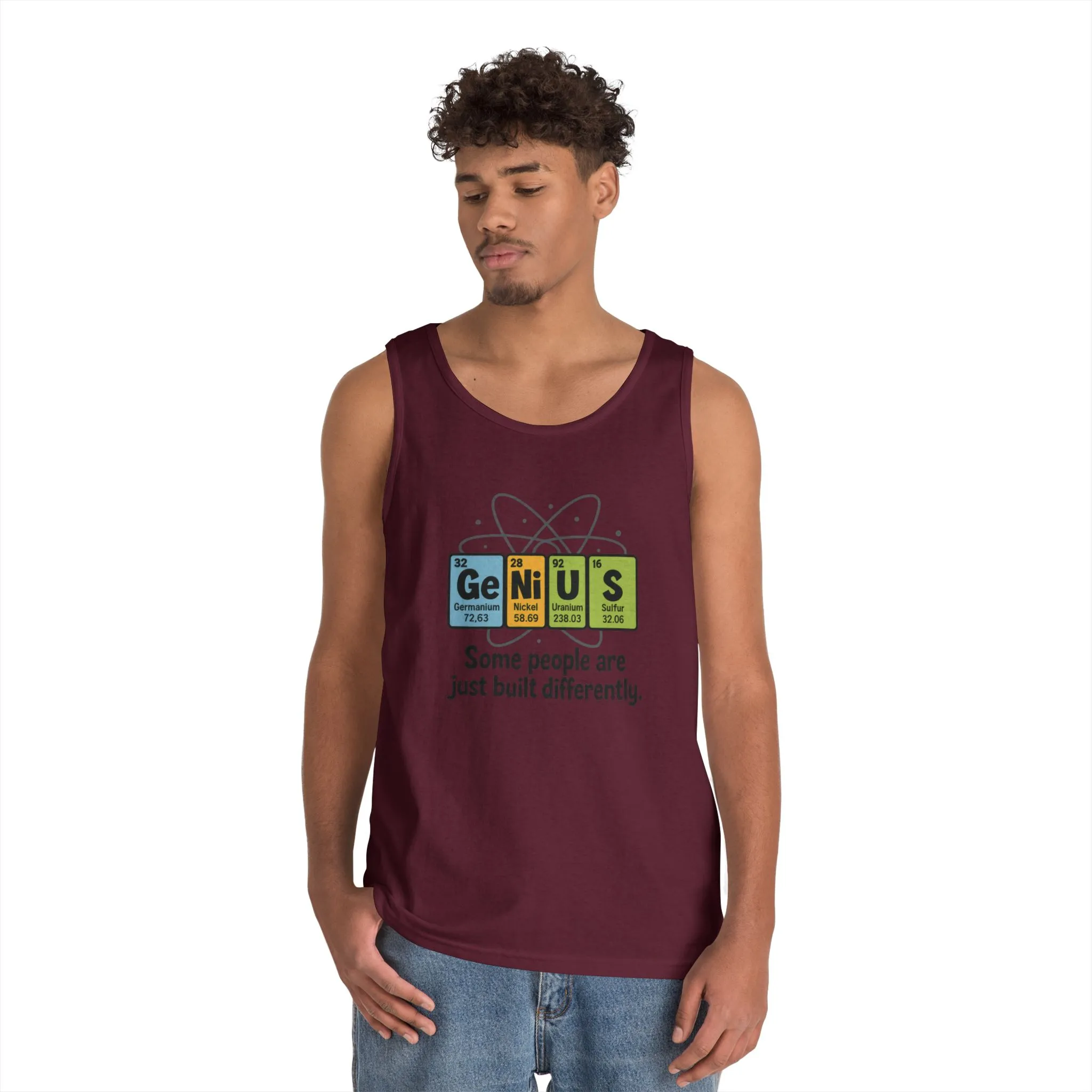 Funny Mens Genius Tank Top, Nerdy Humor Shirt, Periodic Table Shirt, Science Humor Tank, A Funny Gift for Science Lovers, Teachers - Image 9