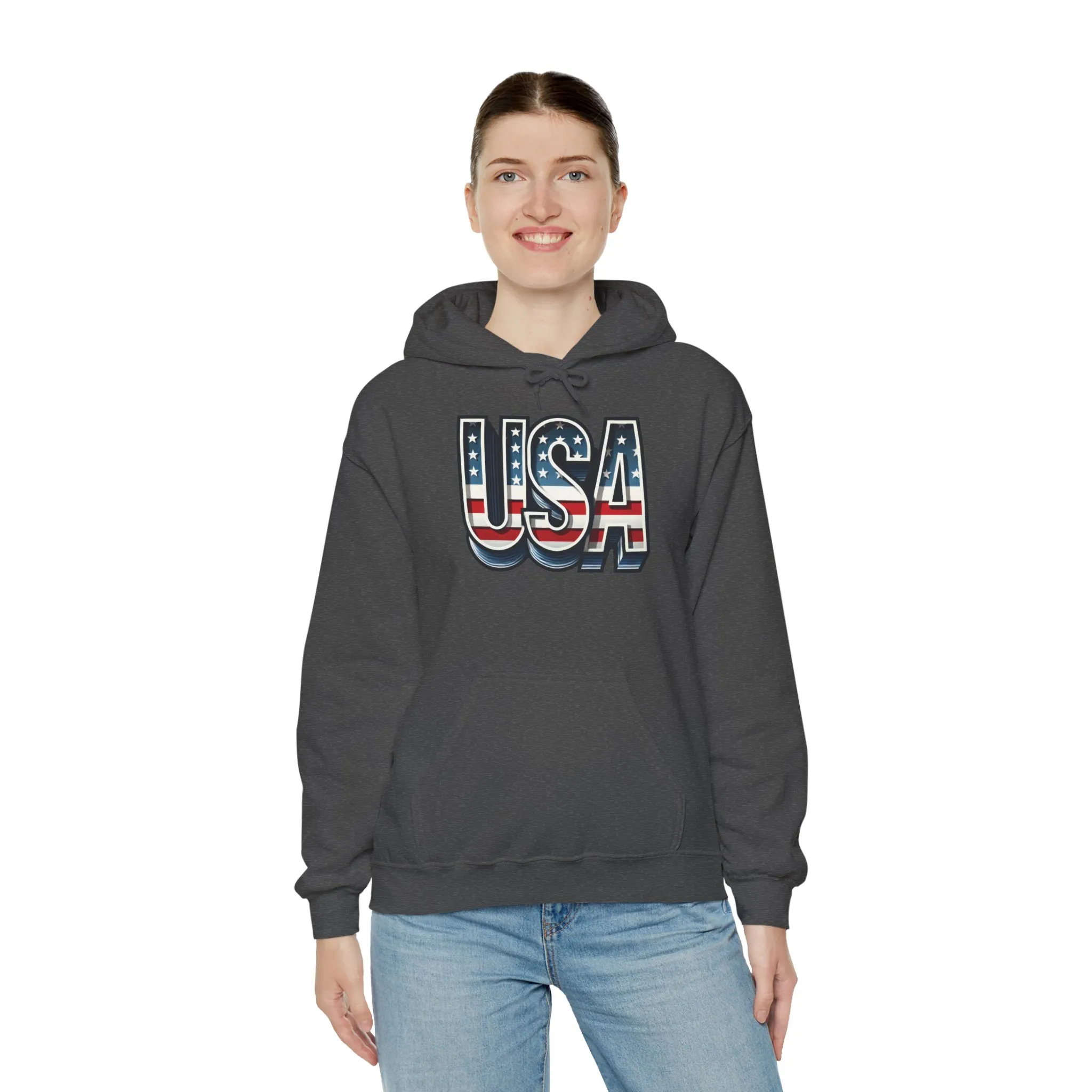 USA Flag Unisex Hoodie, Patriotic Sweatshirt, Independence Day Gift, American Pride Apparel, Casual Layering - Image 17